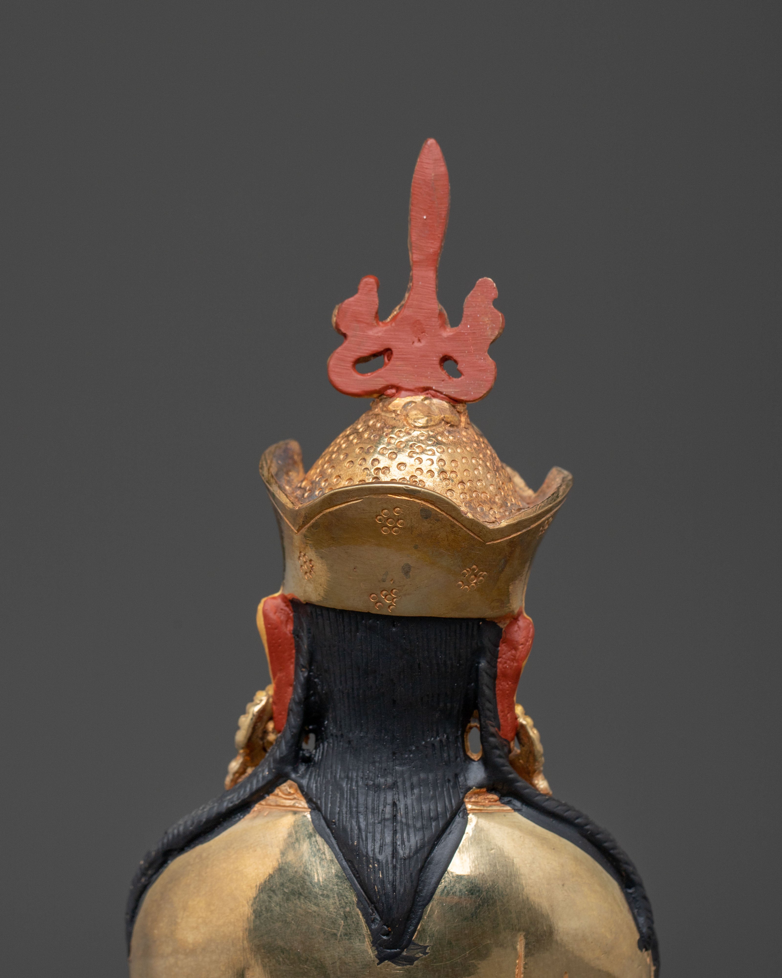 Guru Rinpoche: 24k Gold Gilded Enlightened Statue