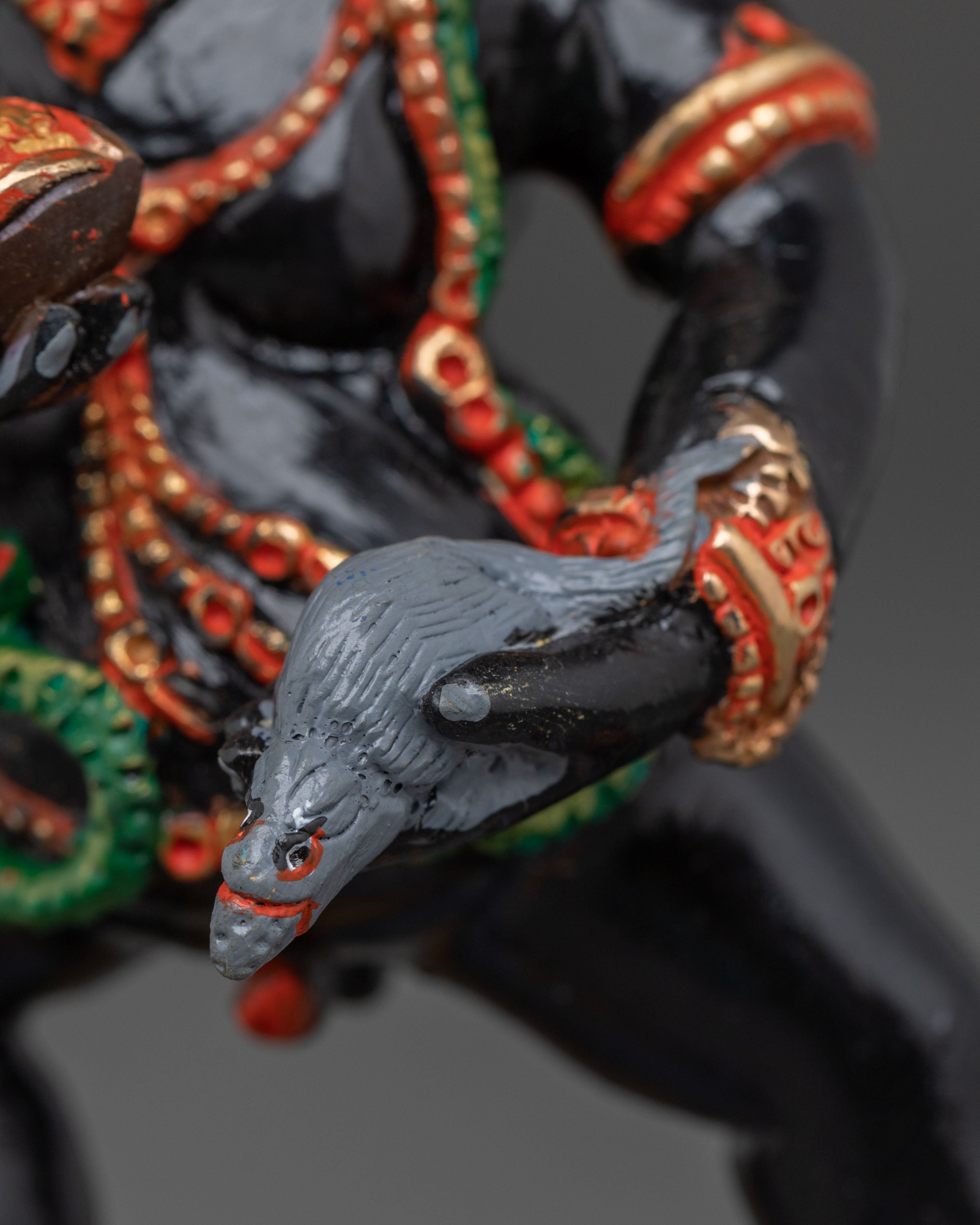 Black Dzambhala Divine Figurine | Wealth Deity of Prosperity