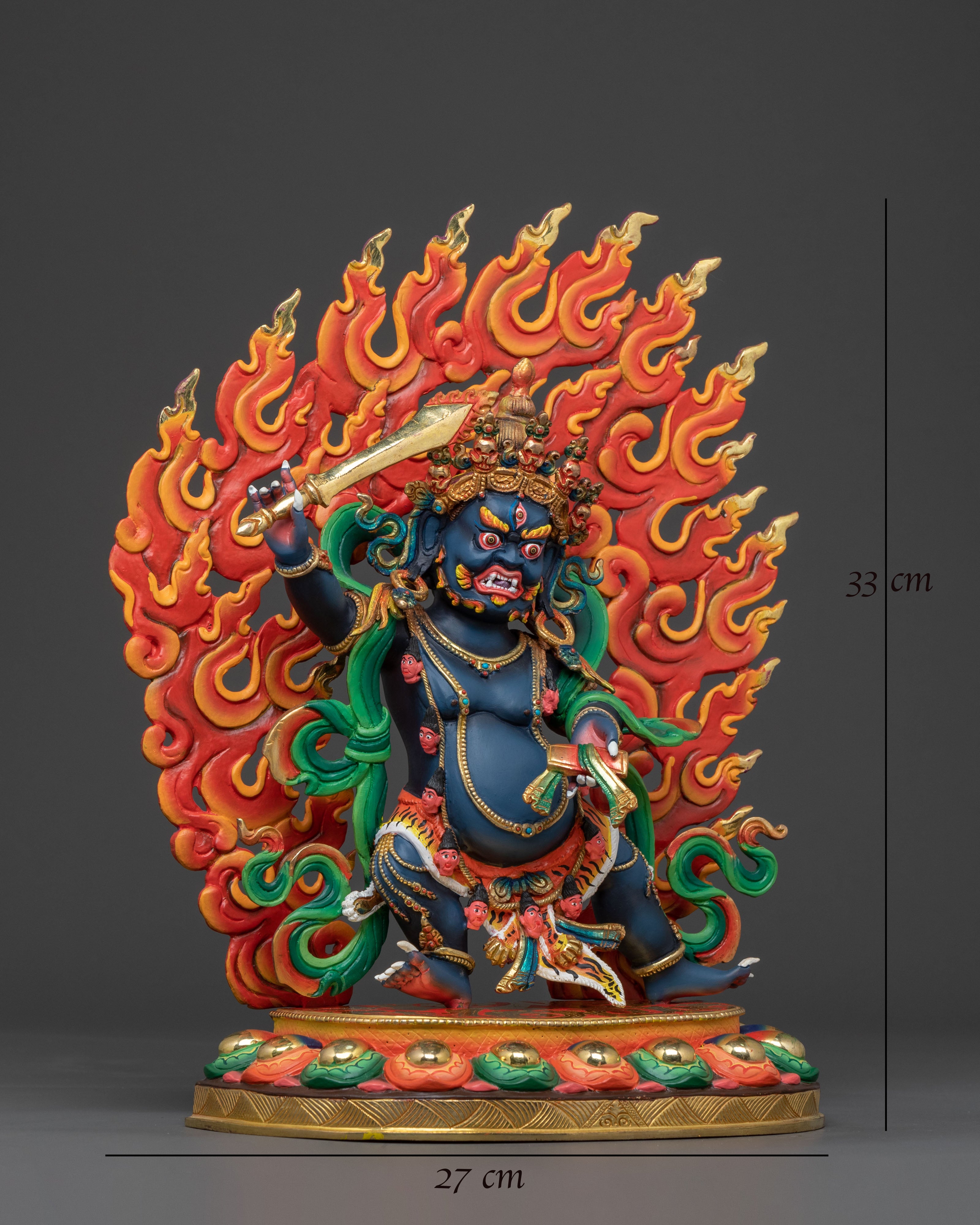 Black Manjushri Spiritual Statue | Symbol of Strength