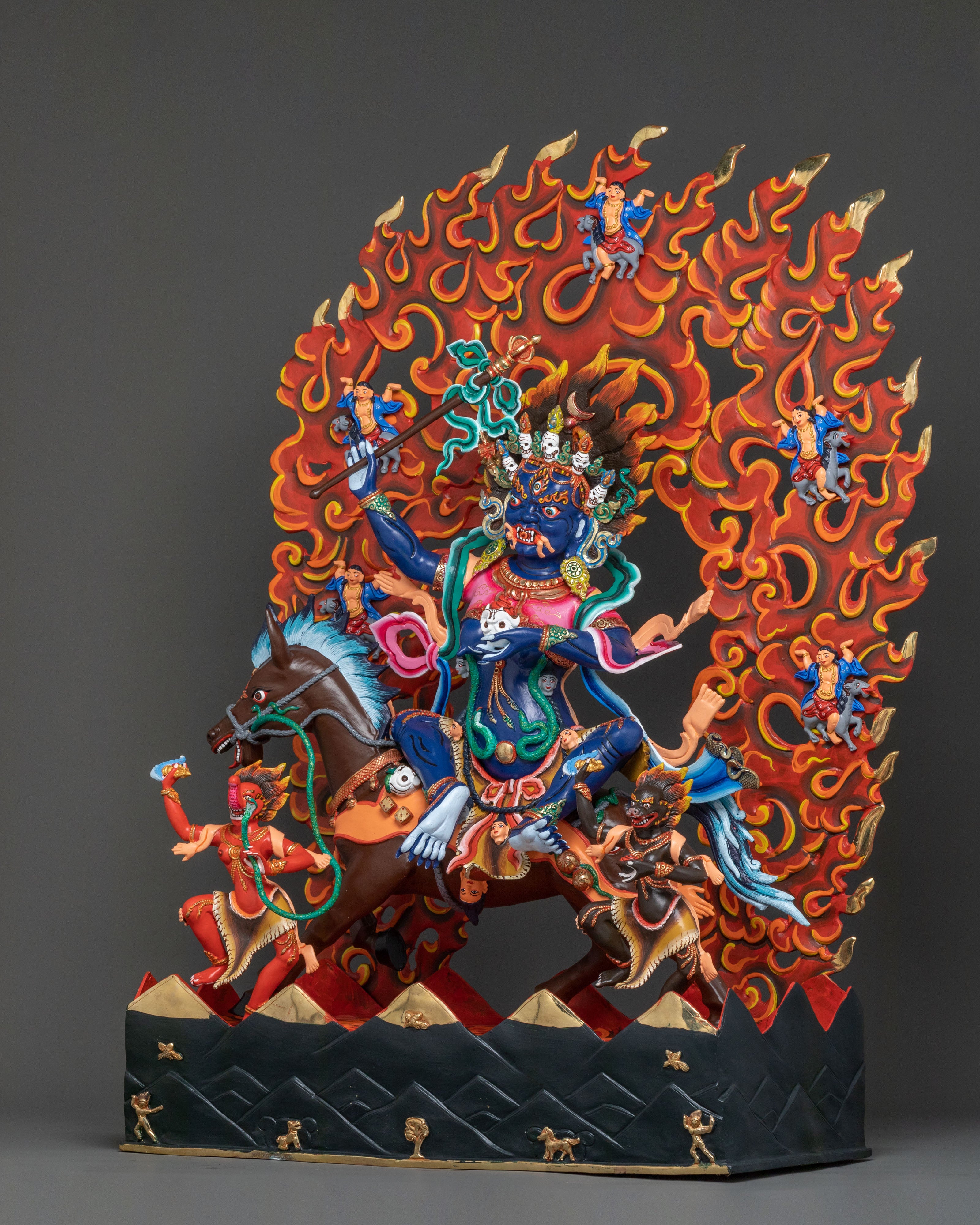Palden Lhamo Statue: Buddhist Protector of Wisdom & Courage