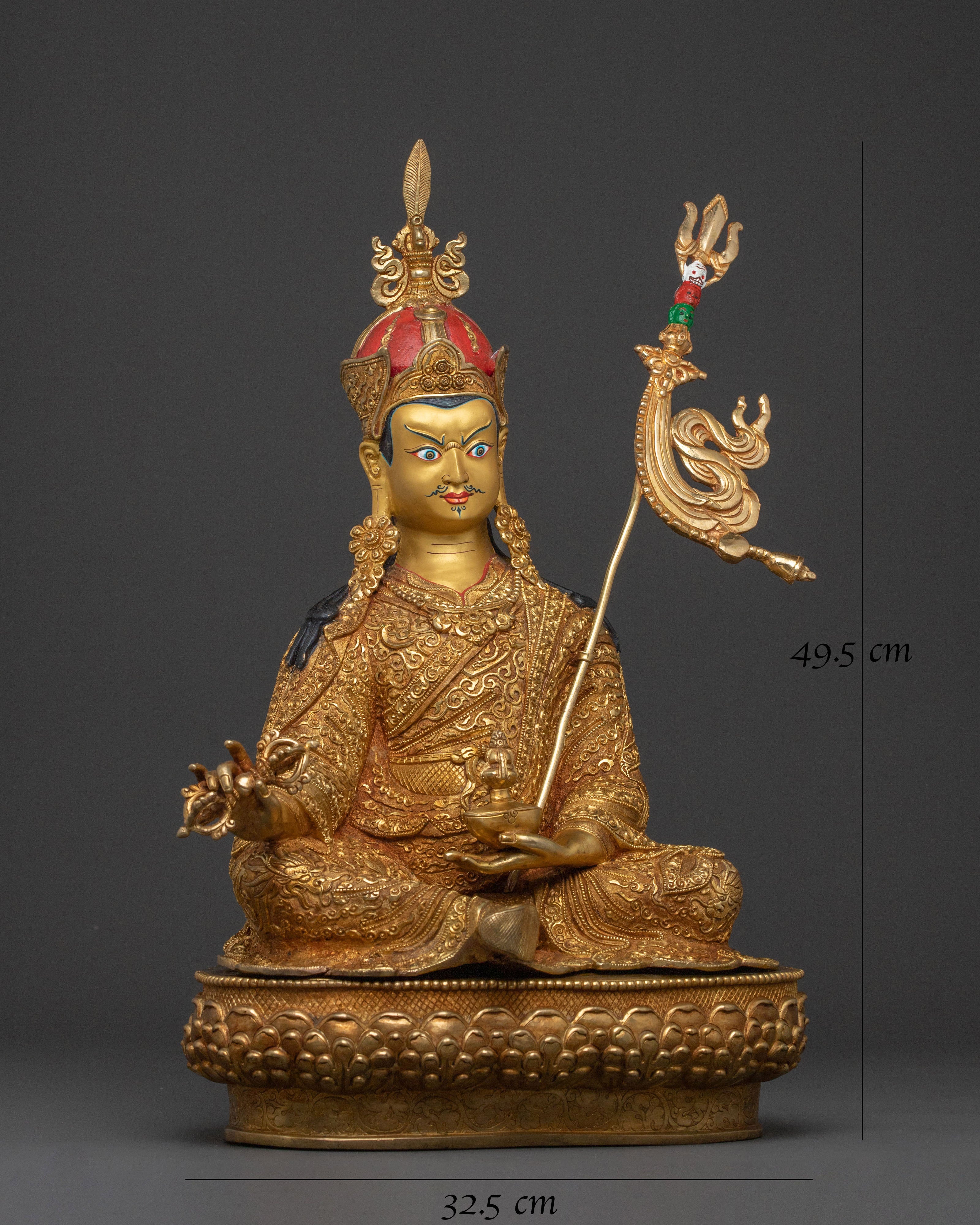 Guru Rinpoche Himalayan Handcrafted Statue | The Vajrayana Master