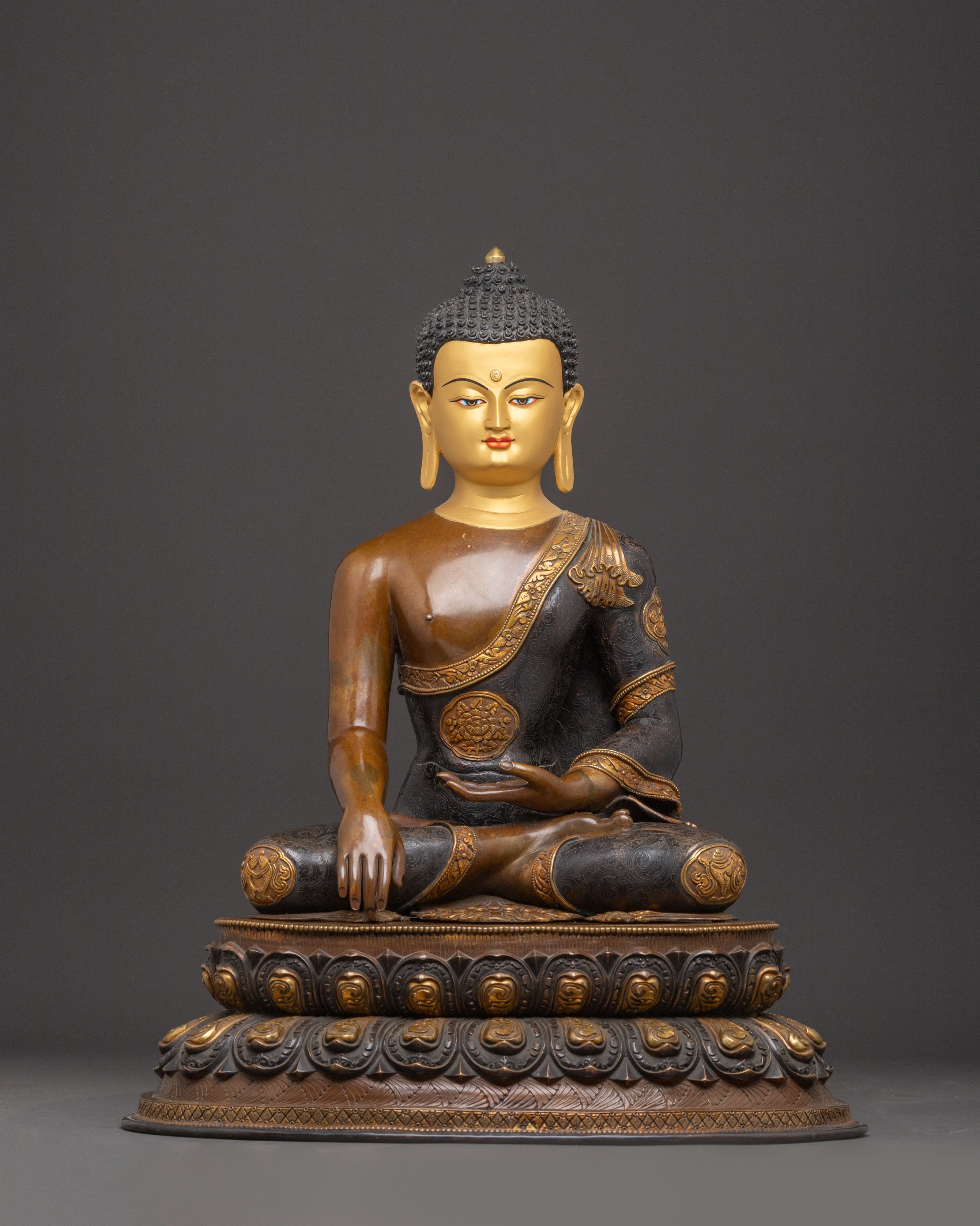 Handcrafted Copper Statue of Shakyamuni Buddha | Historical Buddha