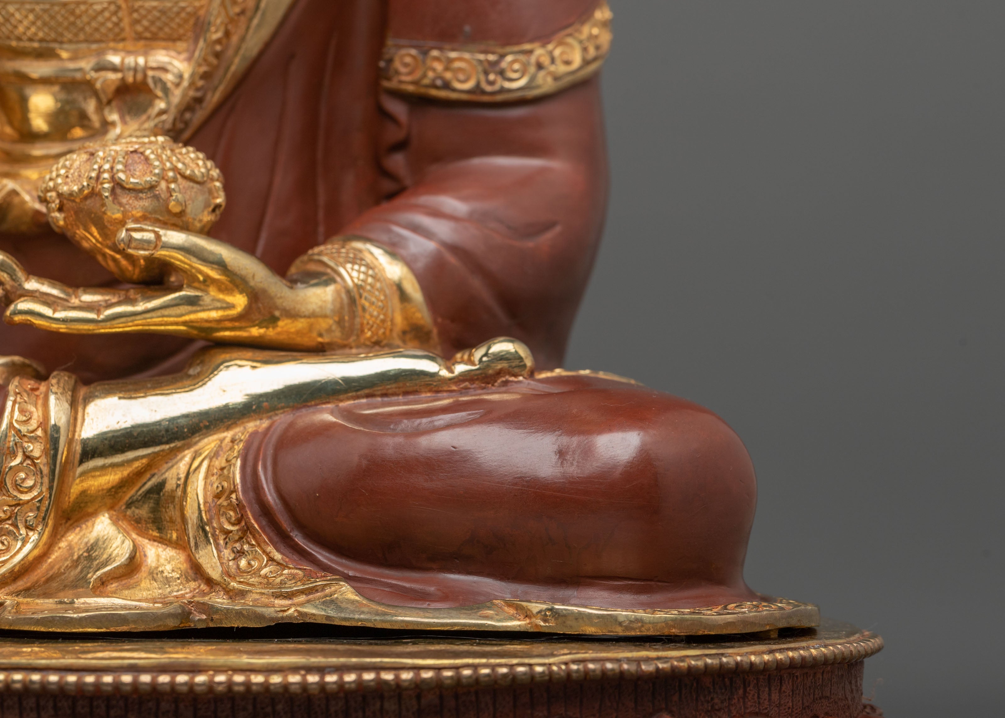 Shakyamuni Buddha Copper Sculpture | Altar Decor
