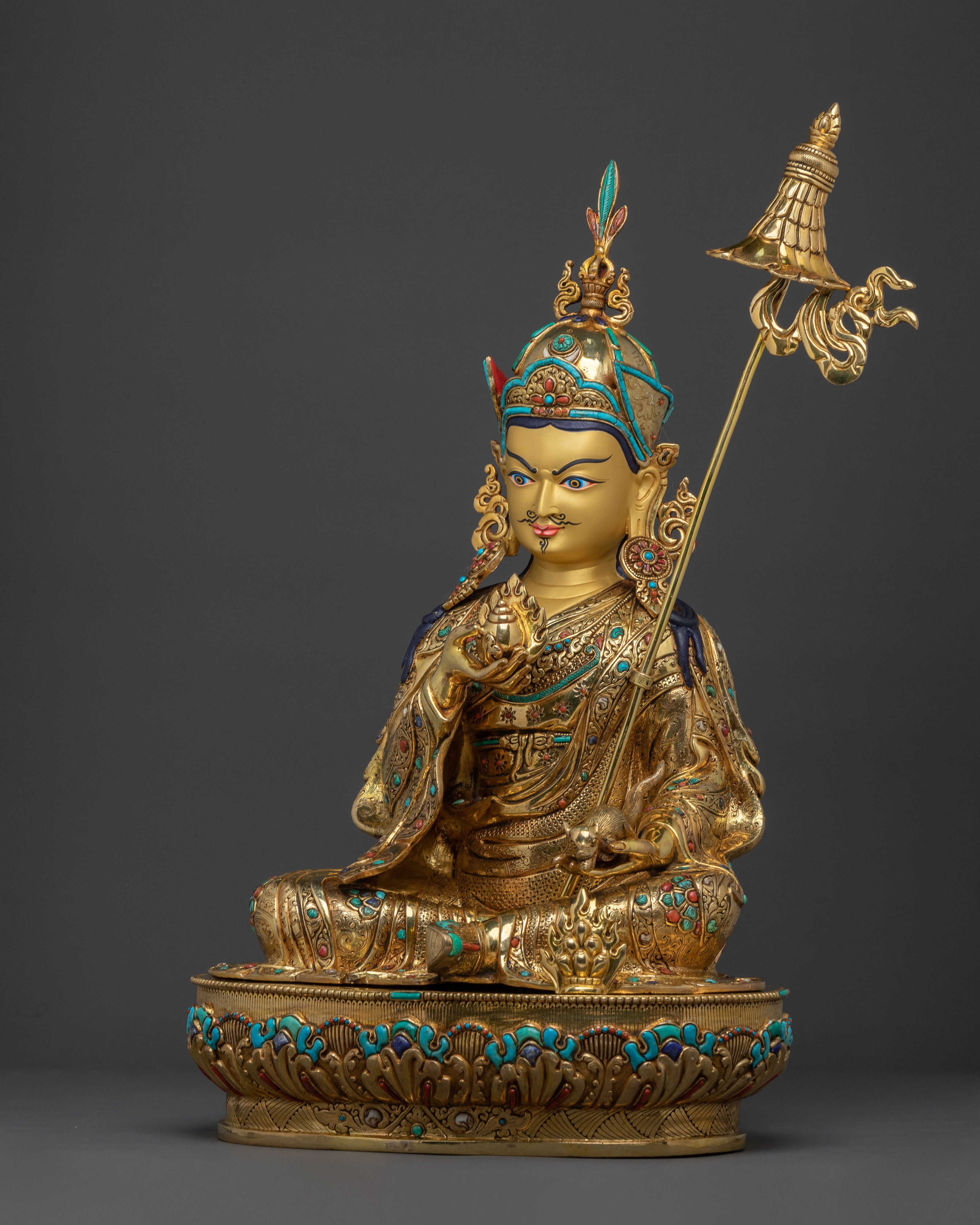 Guru Norla: 24K Gold Gilded Sacred Figurine