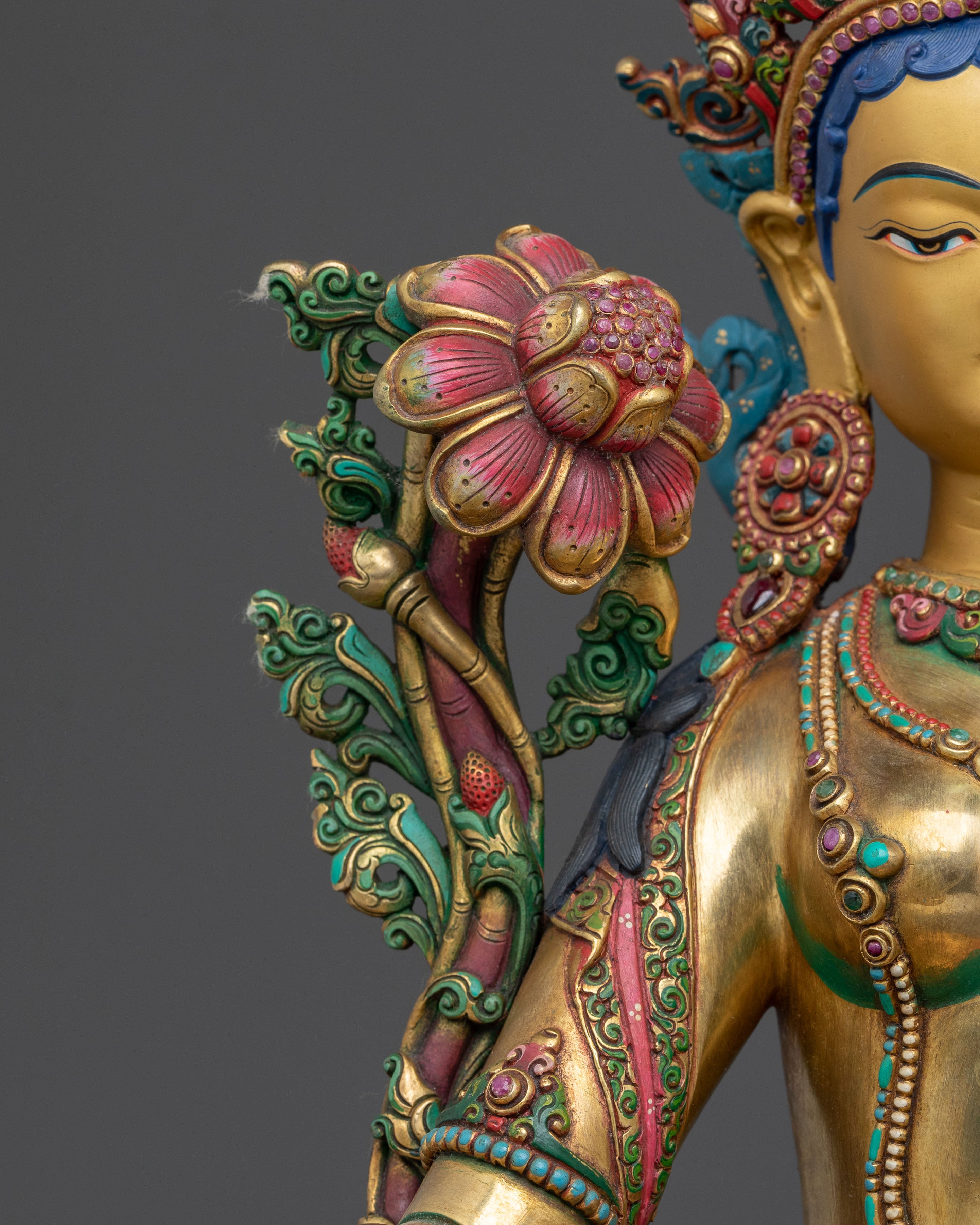 Green Tara Guardian Deity Statue | Compassion Home Altar Decor