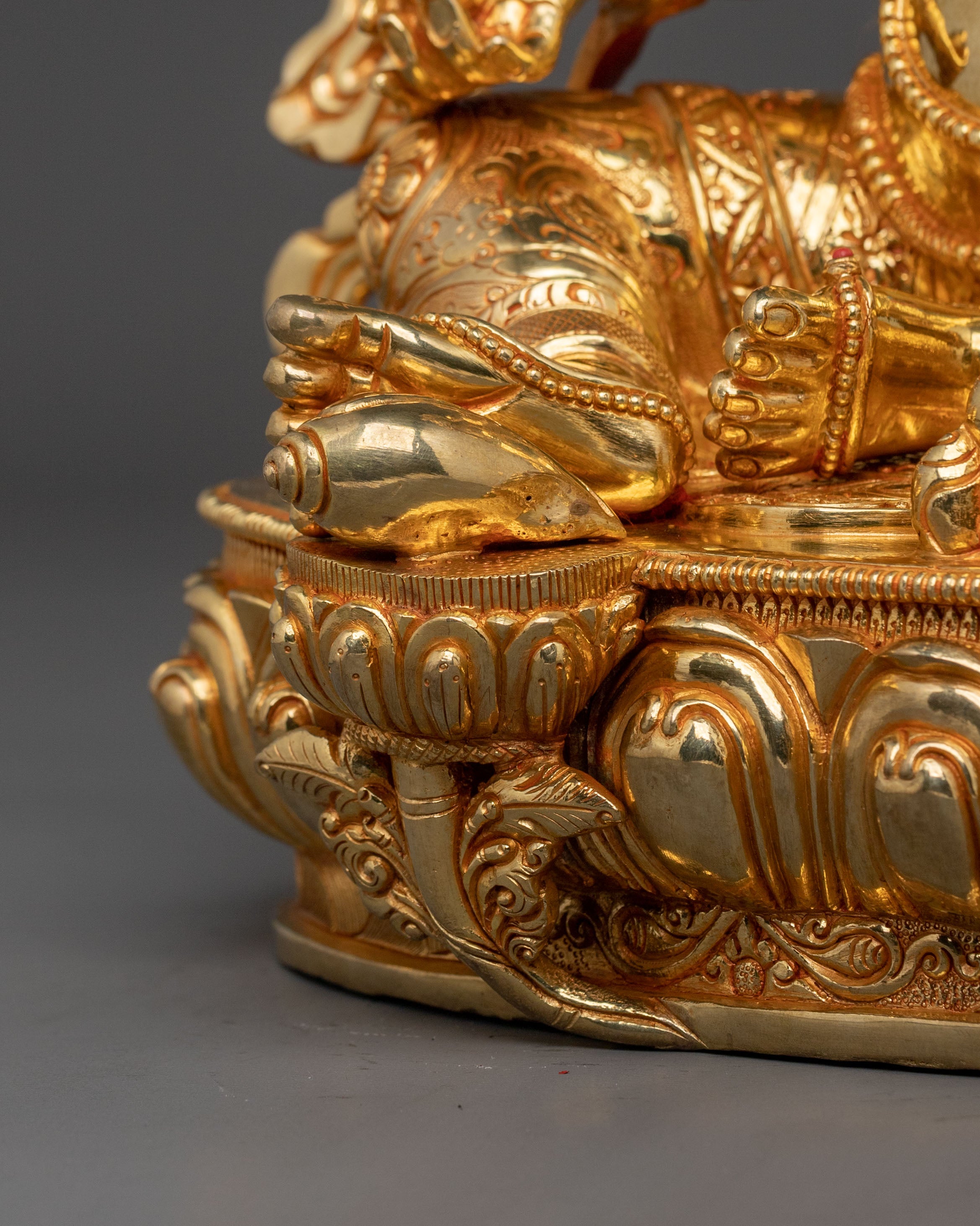 Dzambhala Statue | Handcrafted Golden Figurine