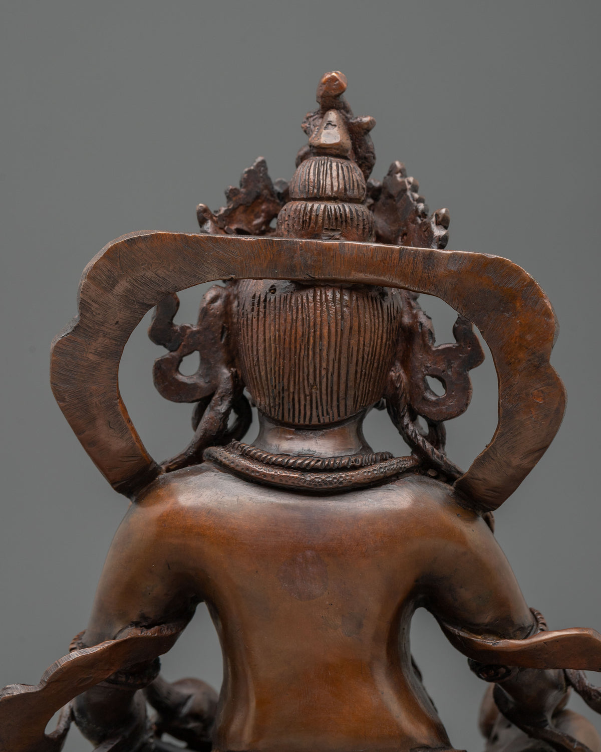 Dzambhala Sculpture in Oxidized Copper | Home Decor