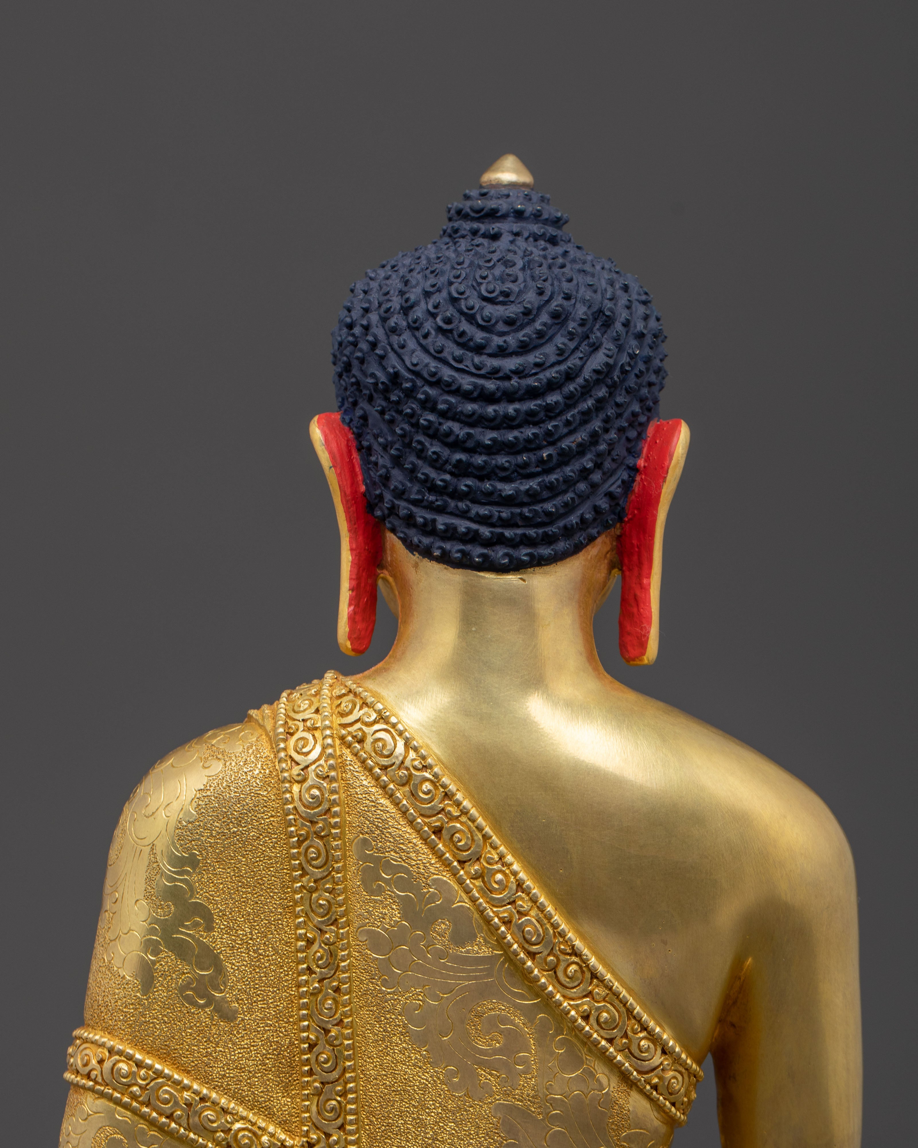 Shakyamuni Buddha Statue | 24K Gold Gilded Icon