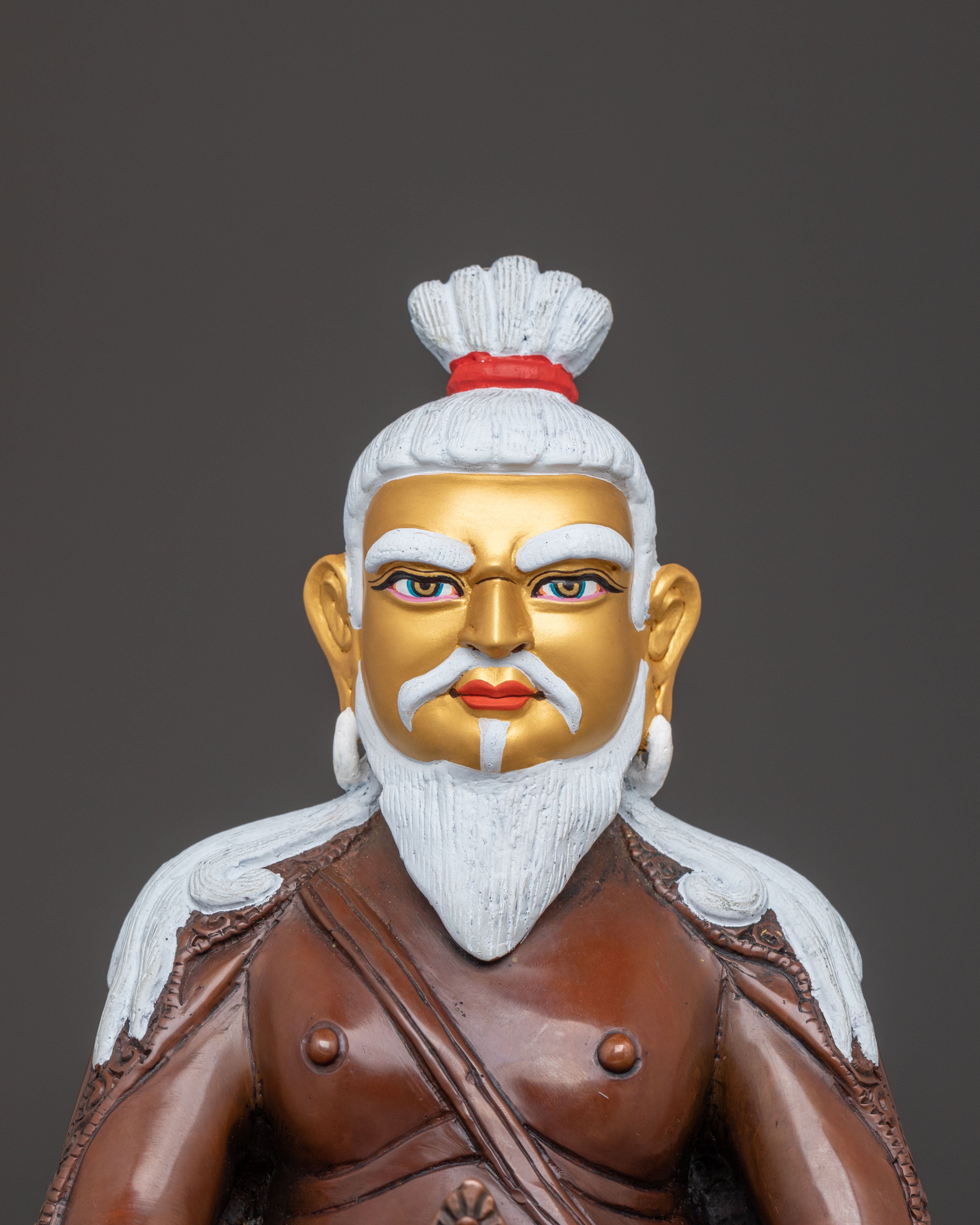 Thangtong Gyalpo Statue: Oxidized Copper Body