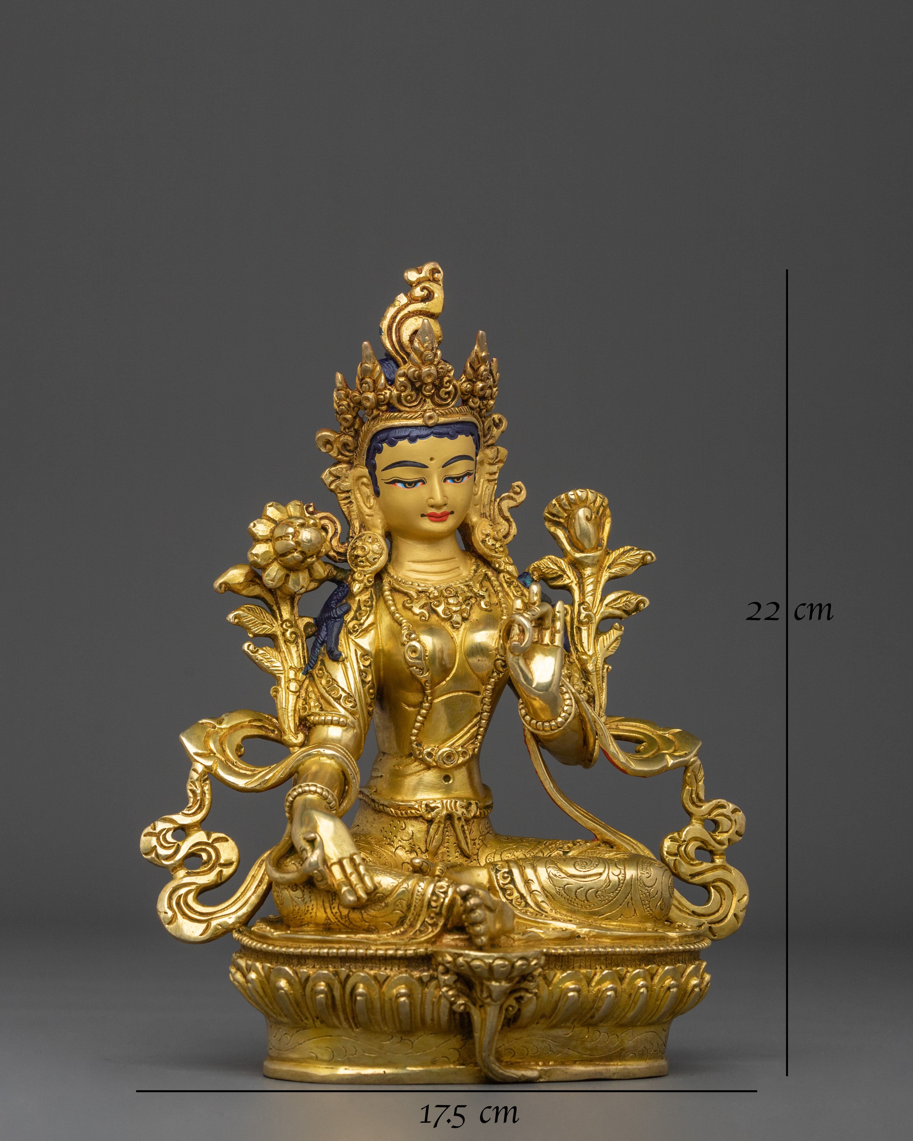 Handcrafted Green Tara Statue | Compassionate Mother
