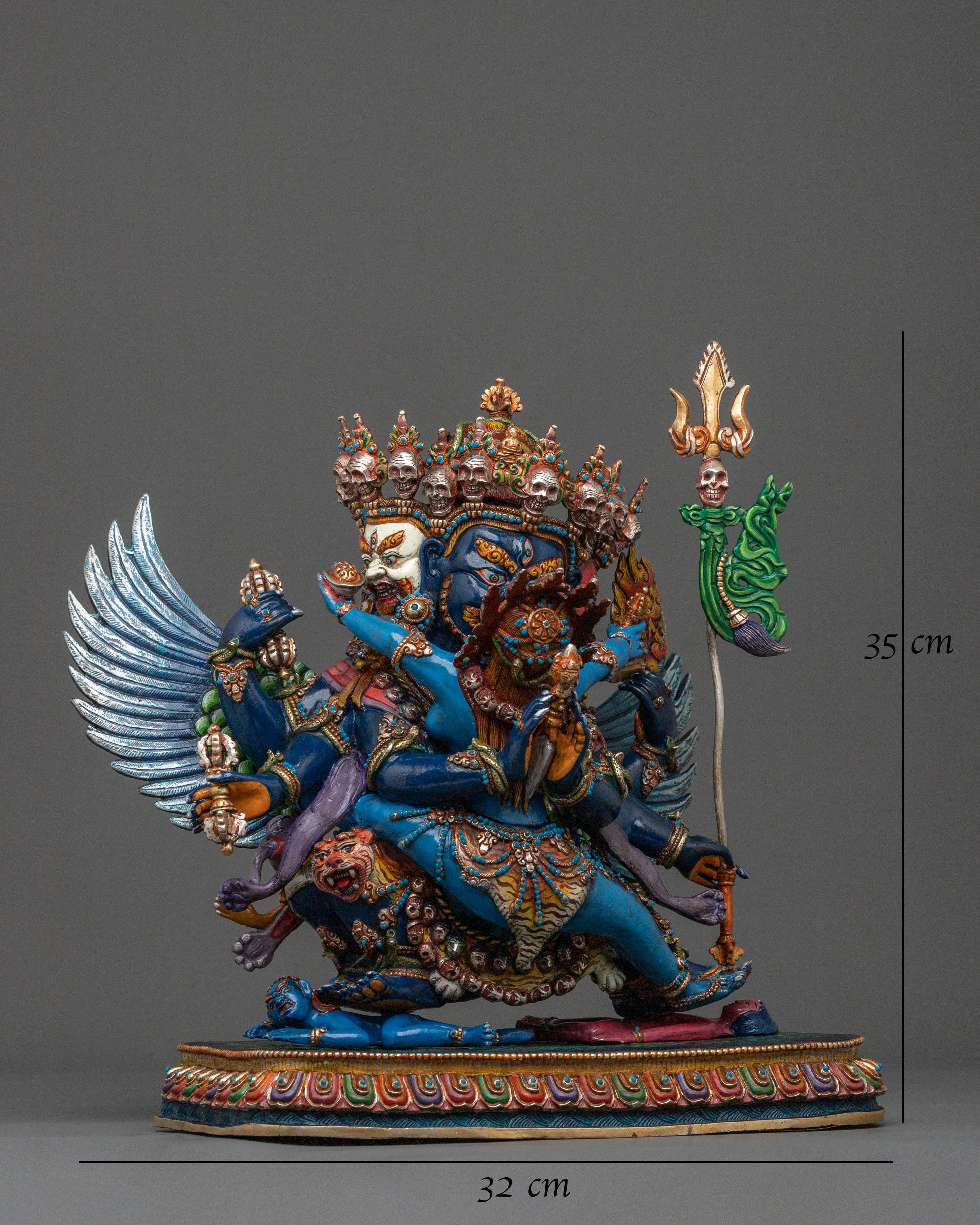 Handmade Vajrakilaya Sacred Sculpture | Home Decor
