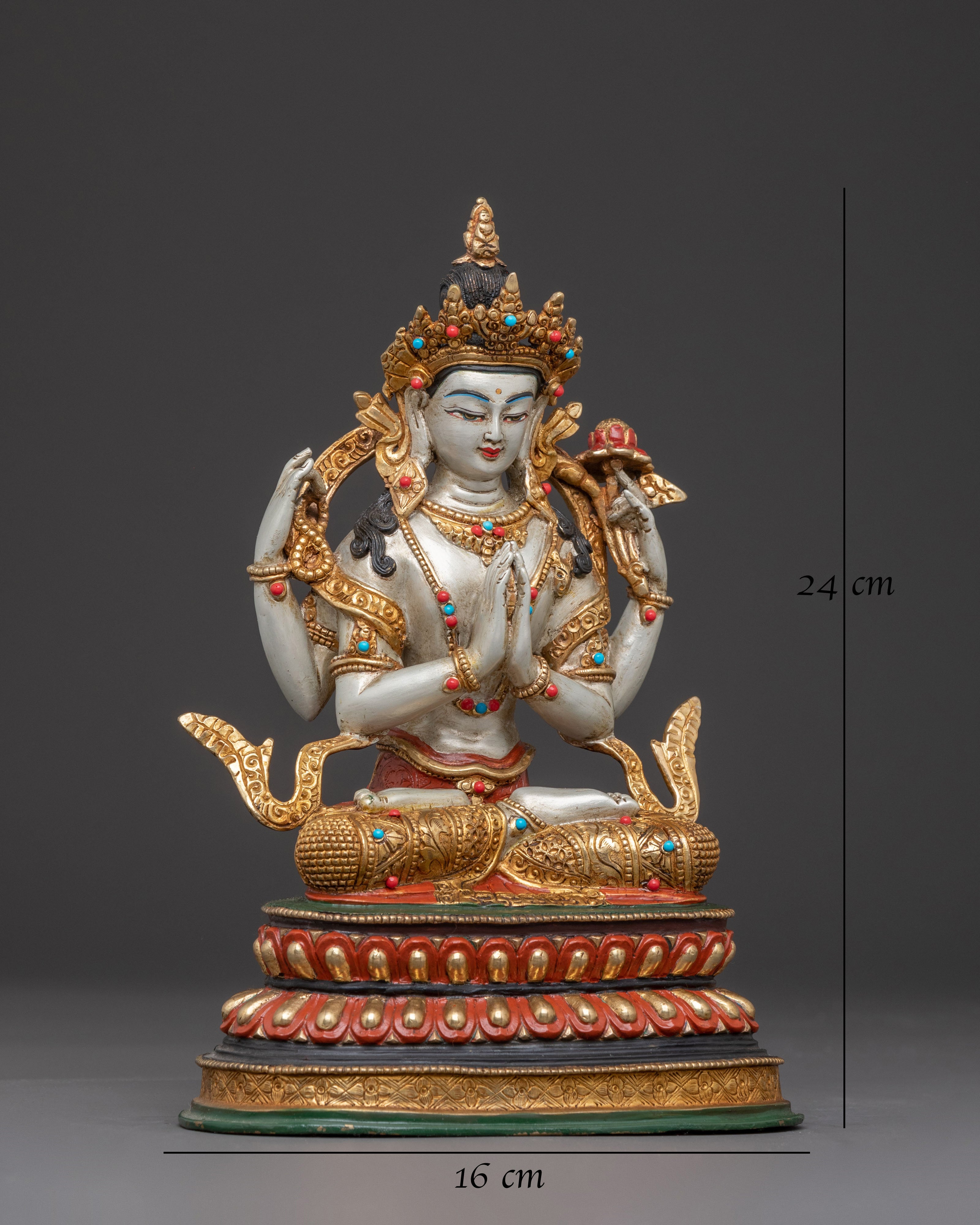 Chenrezig Traditional Sacred Statue | Spiritual Home Decor