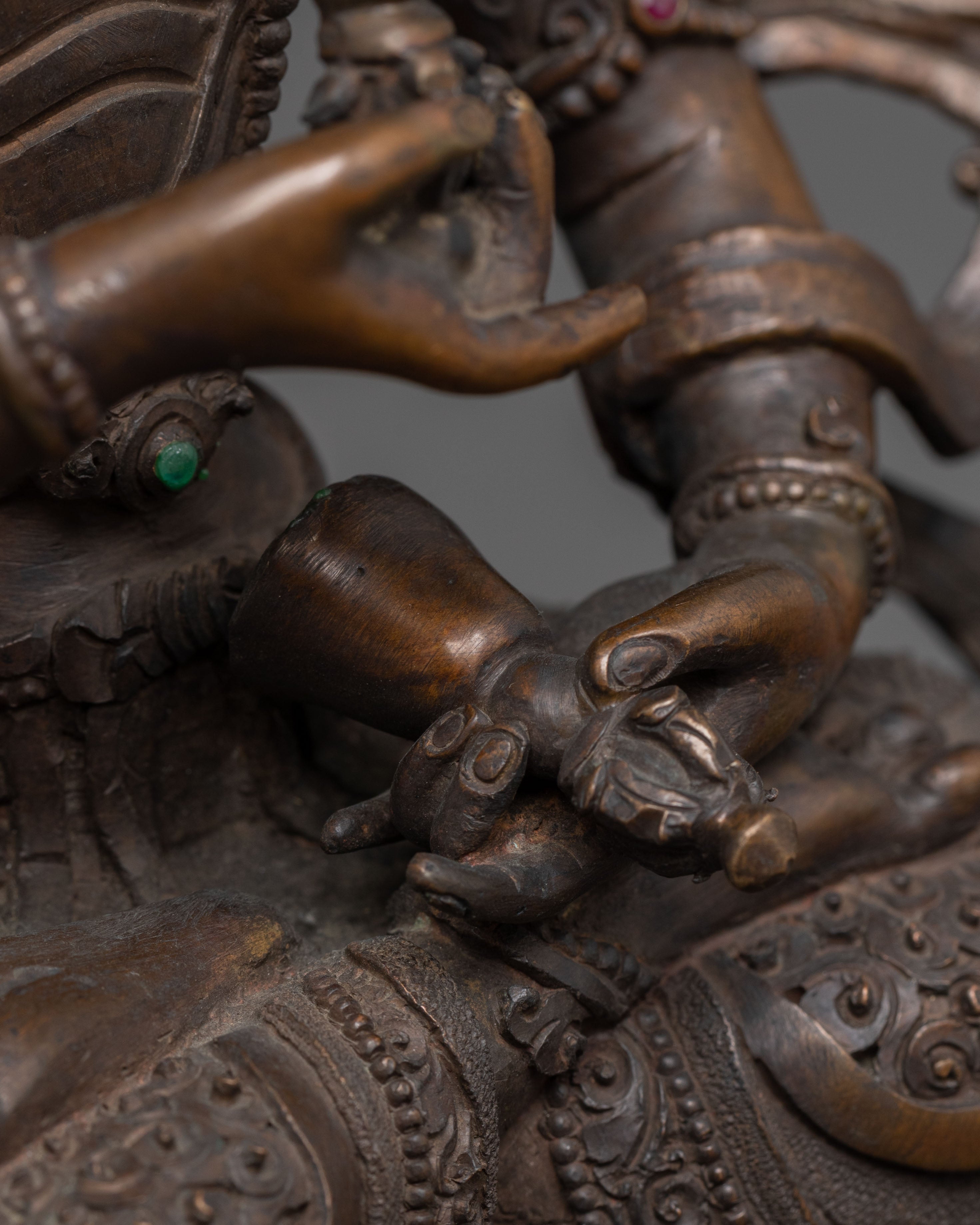 Handcrafted Copper Statue of Vajrasattva | Spiritual Purification