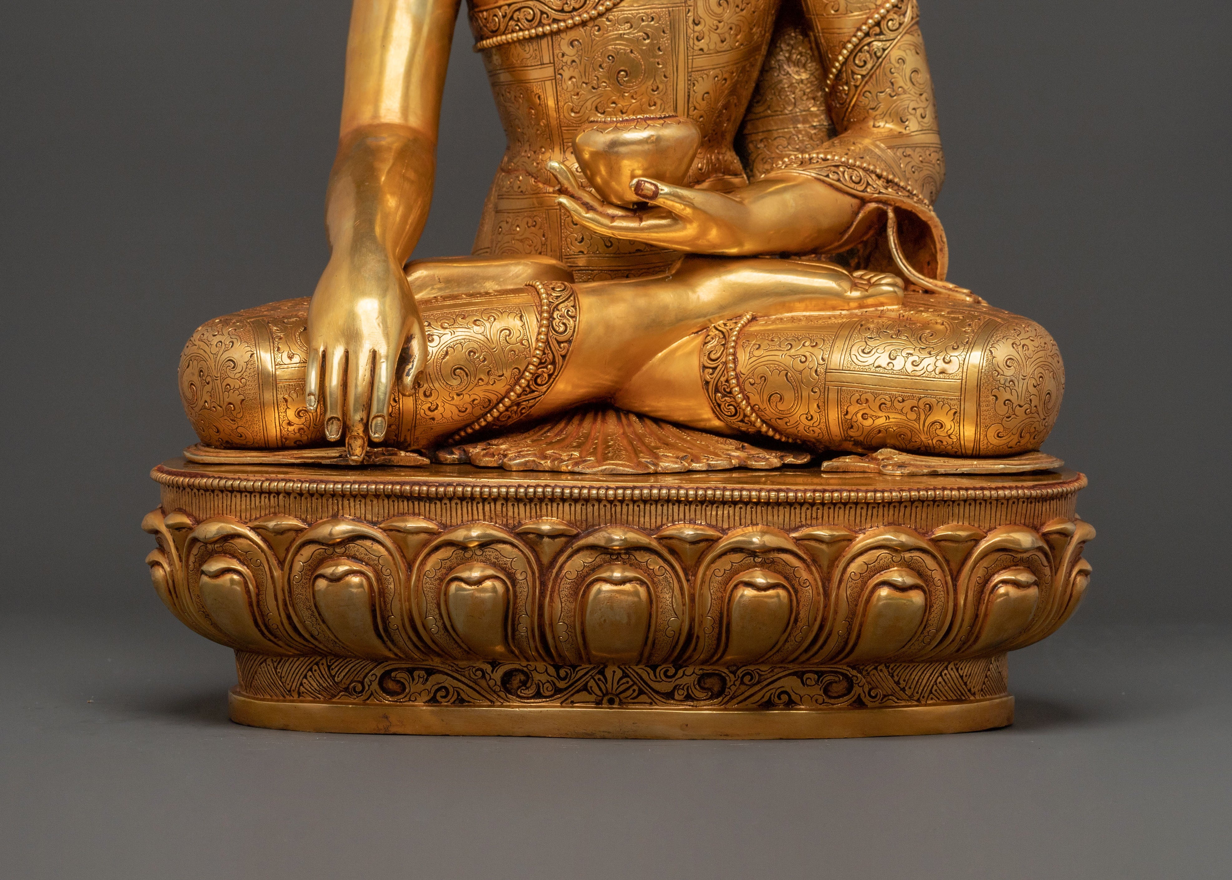 Shakyamuni Buddha Golden Statue | Spiritual Decor