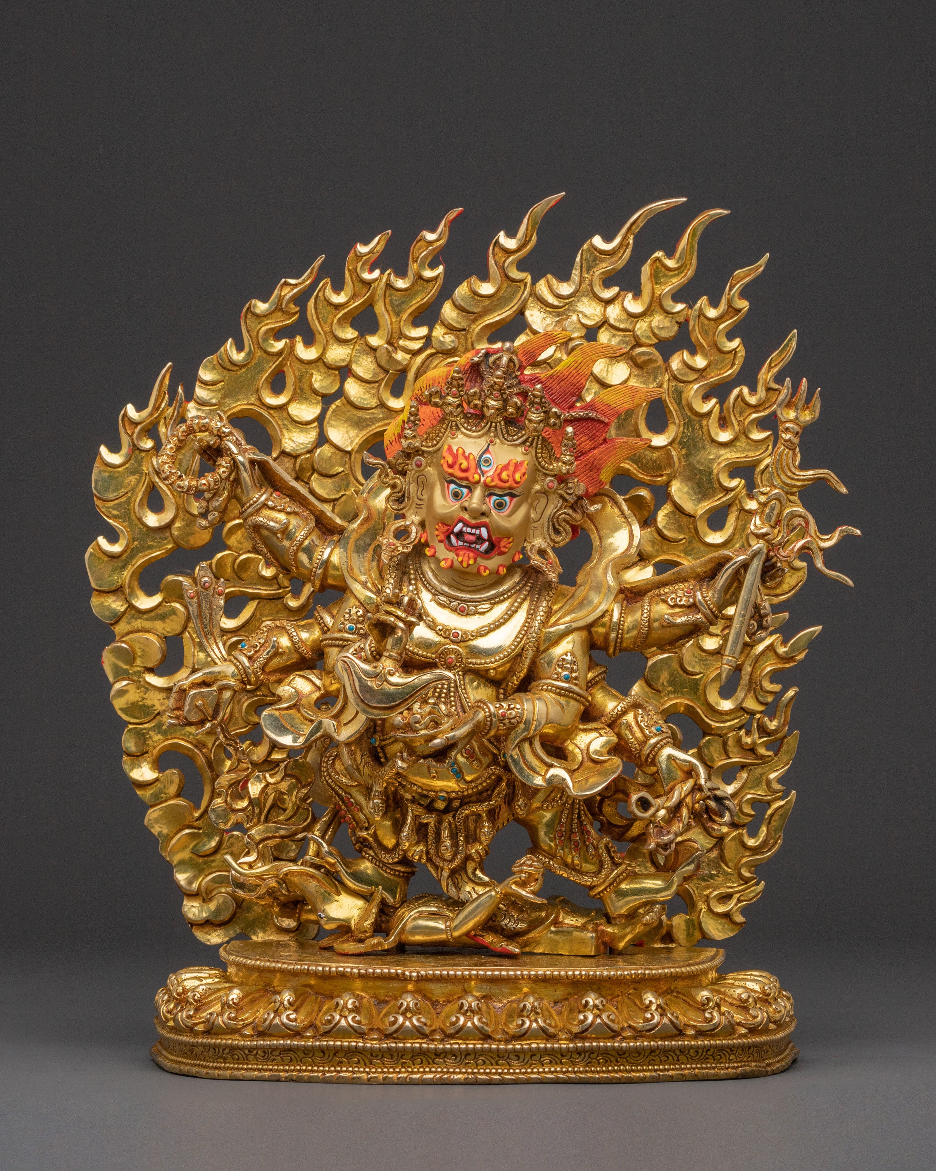 Protector Six Armed Mahakala Statue
