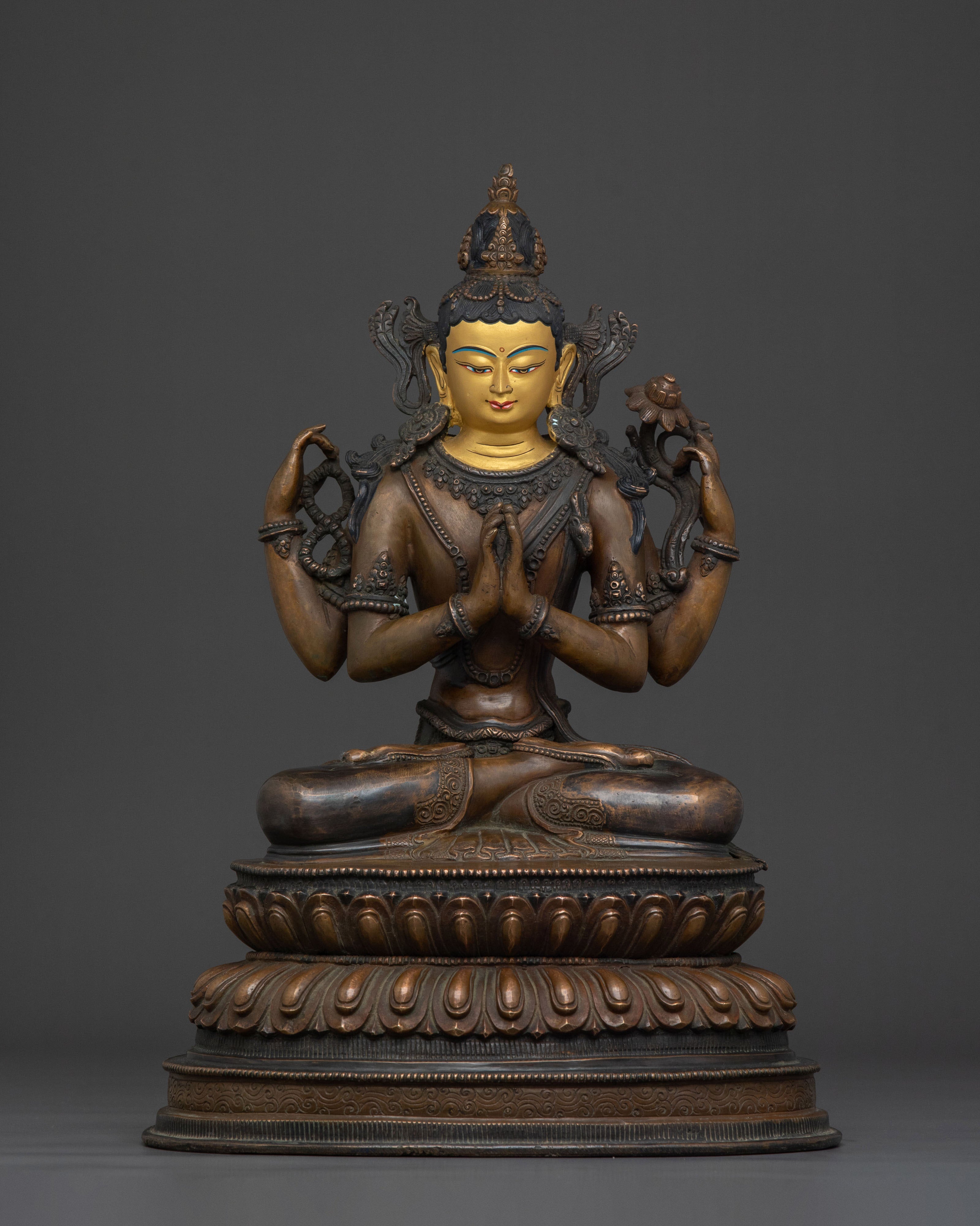 Avalokiteshvara Compassion Statue | Deity of Mercy and Loving-Kindness