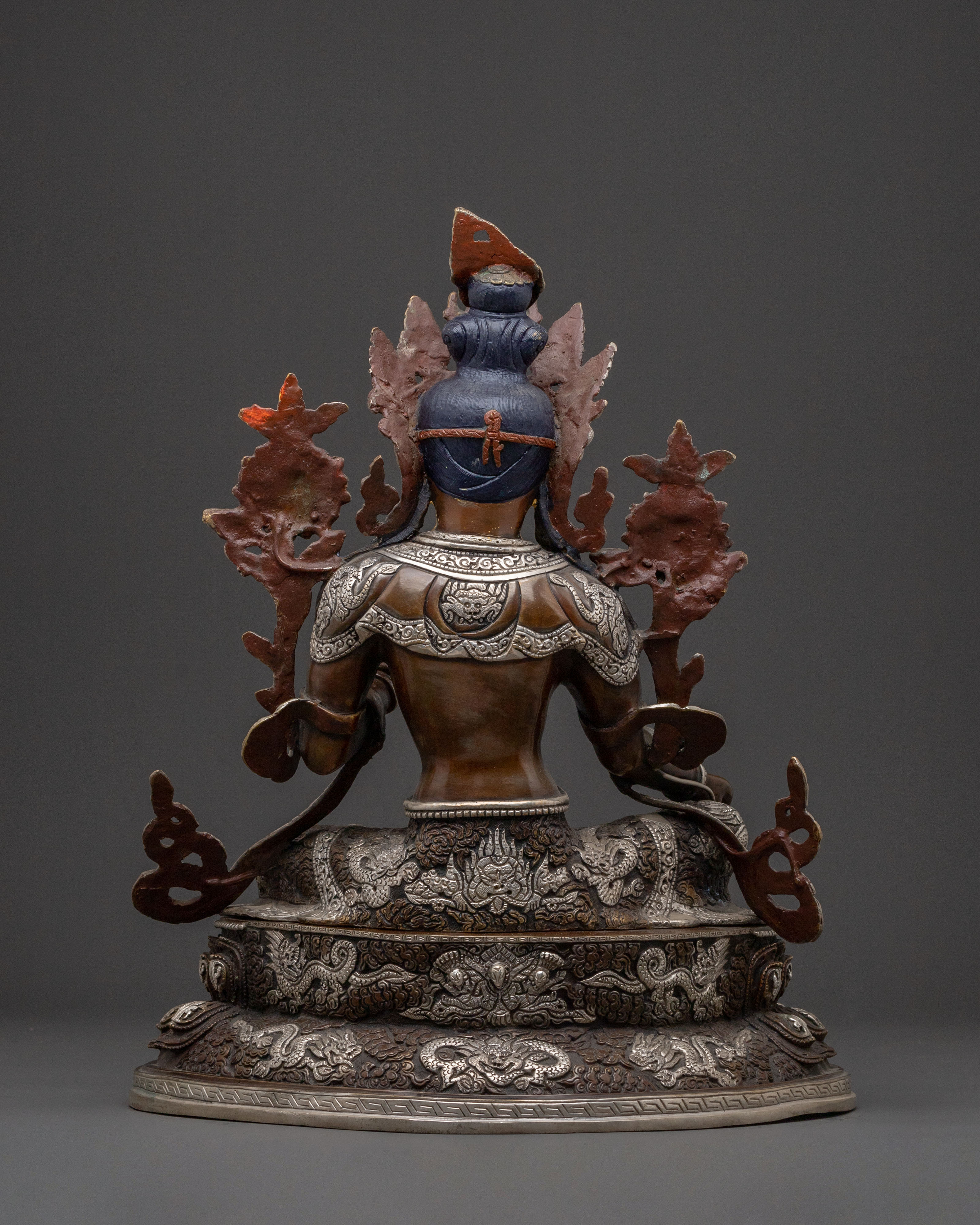 Mother Shyama Tara Divine Statue – Handcrafted Gilded Copper Art