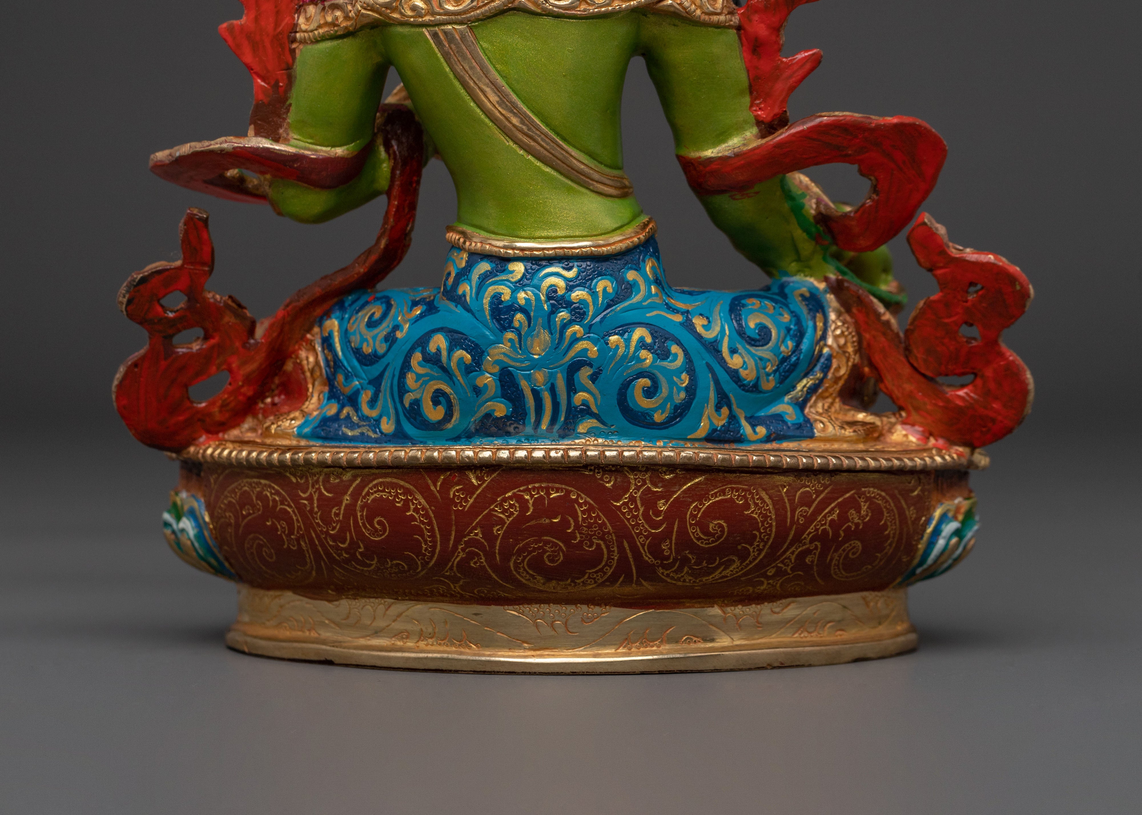 Green Tara Sadhana Statue | Tibetan Buddhist Goddess