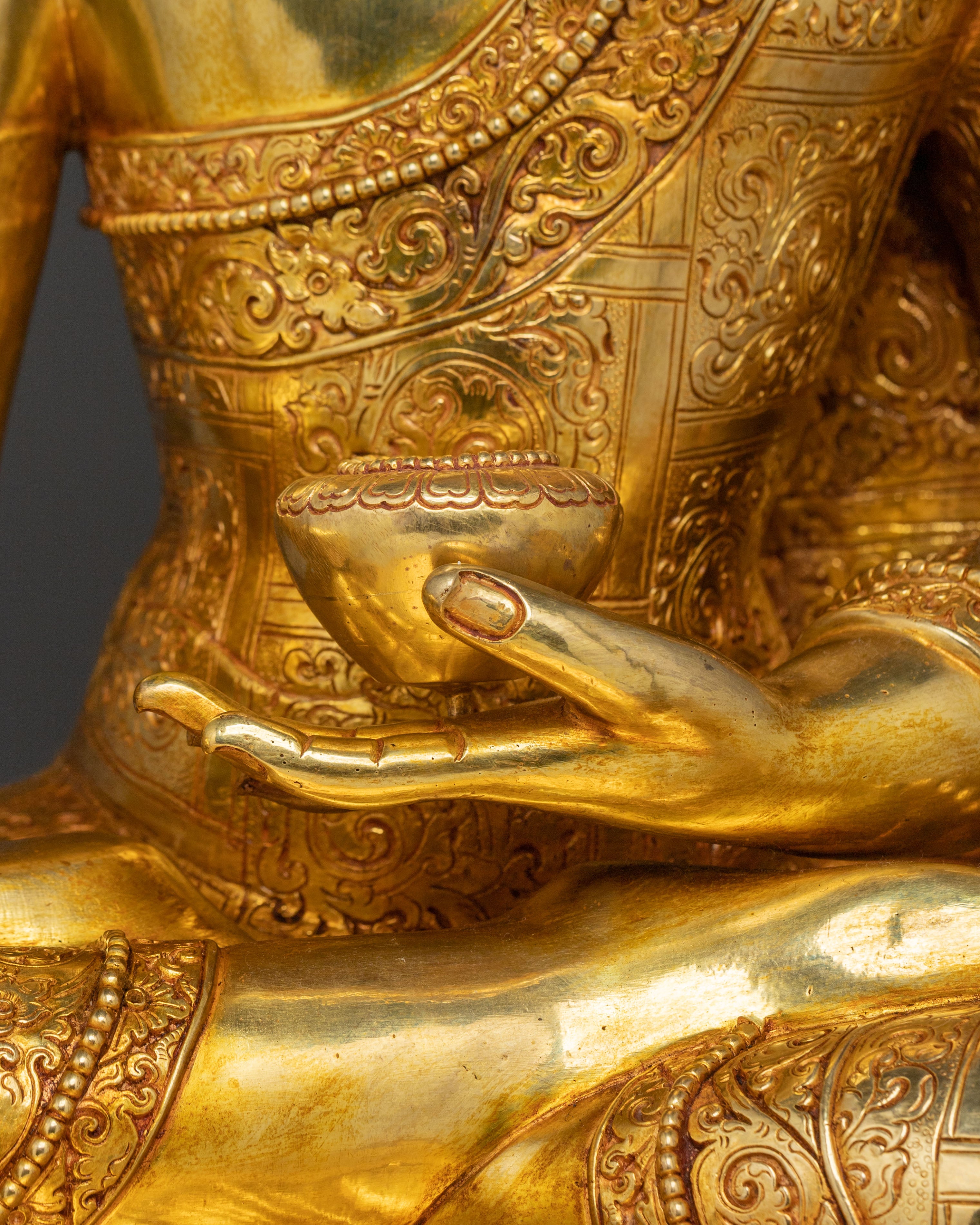 Handcrafted Shakyamuni Buddha Statue | Buddhist Decor