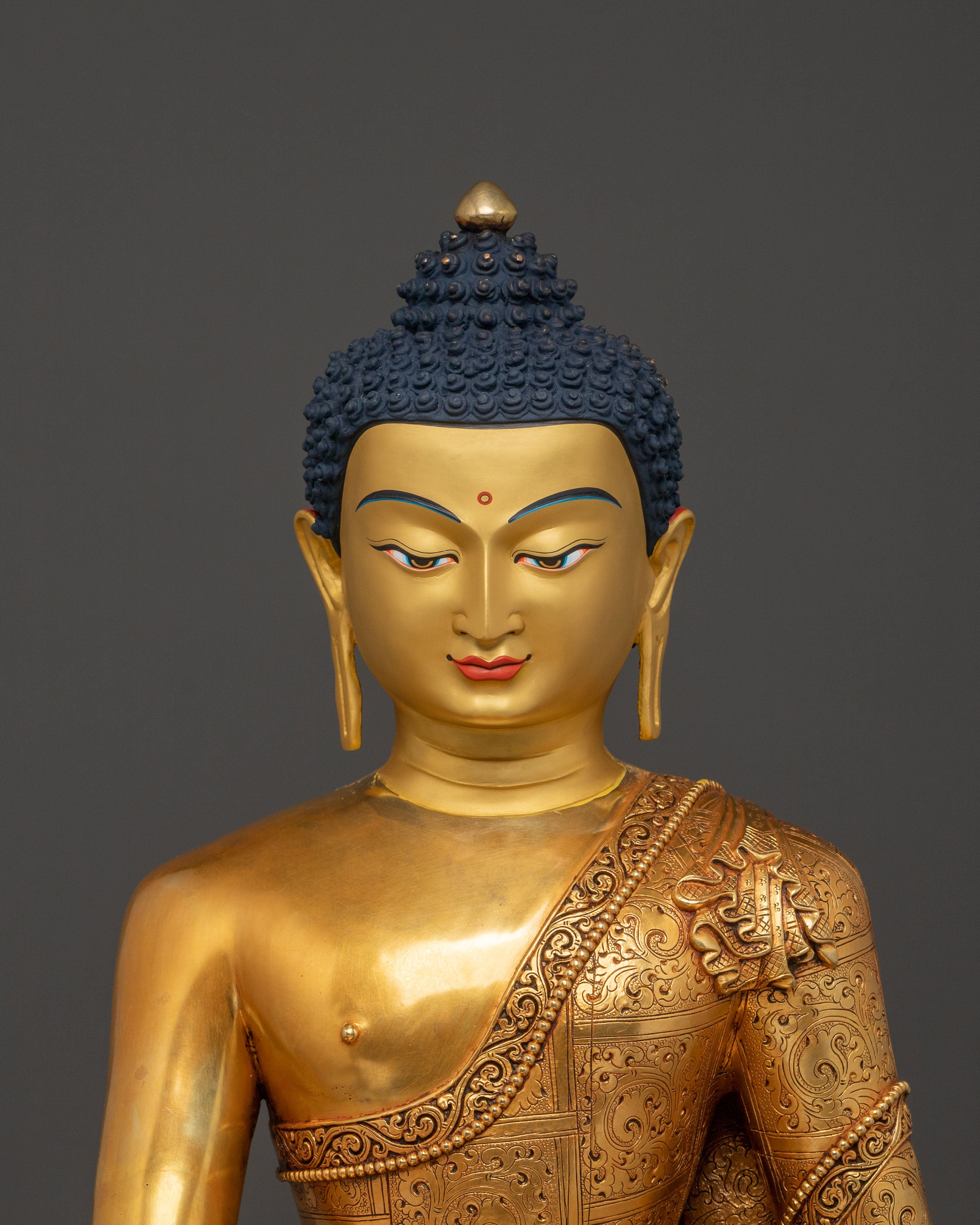 Shakyamuni Buddha Golden Statue | Spiritual Decor
