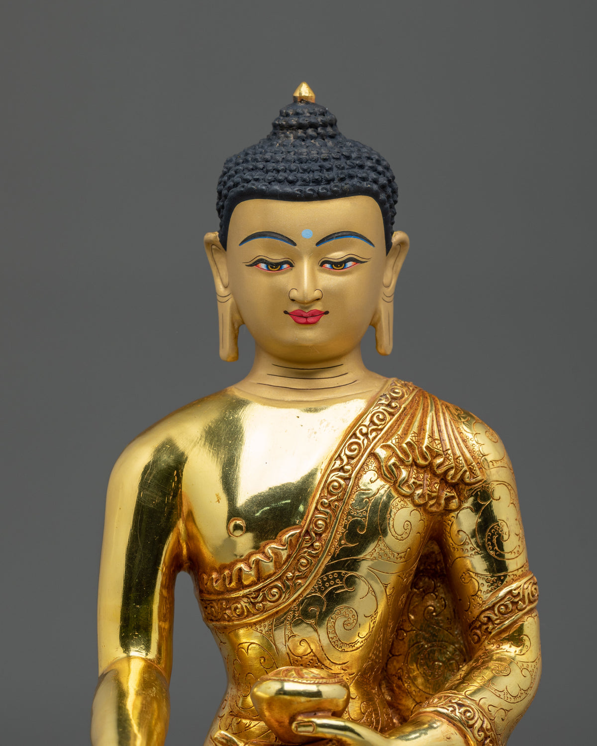 Shakyamuni Buddha Copper Statue | Hand-Carved Buddhist Figurine