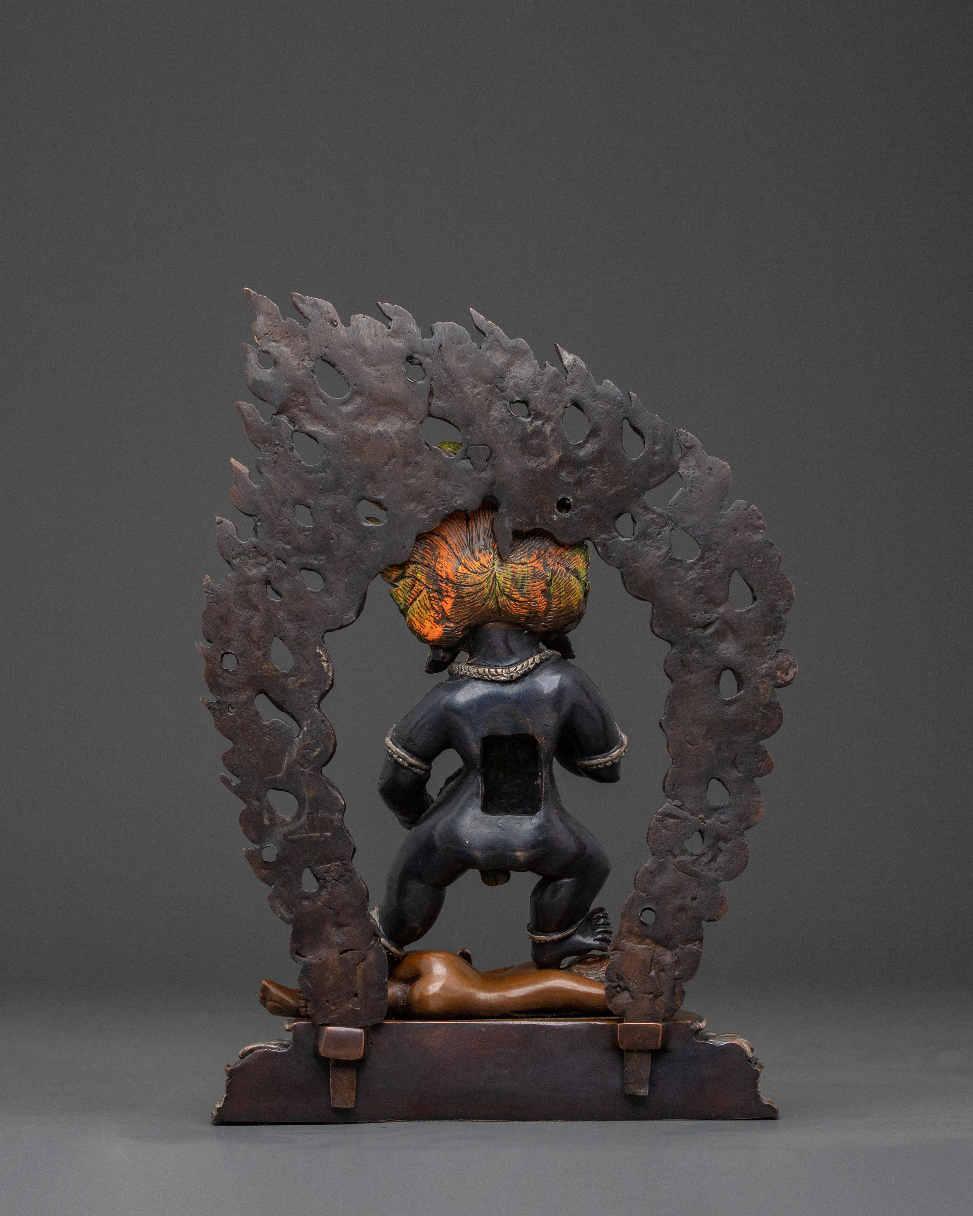 Black Dzambhala Spiritual Statue | Wealth Deity of Prosperity
