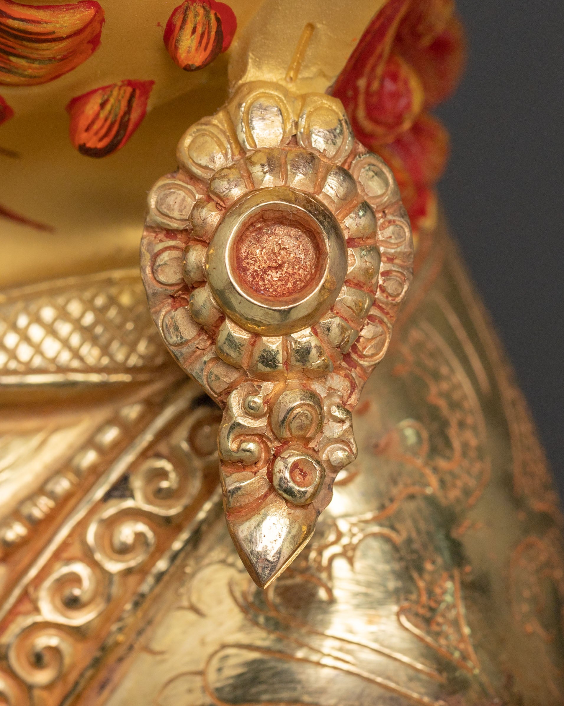 Damchen Garwai Nagpo Sacred Statue | Protector Deity