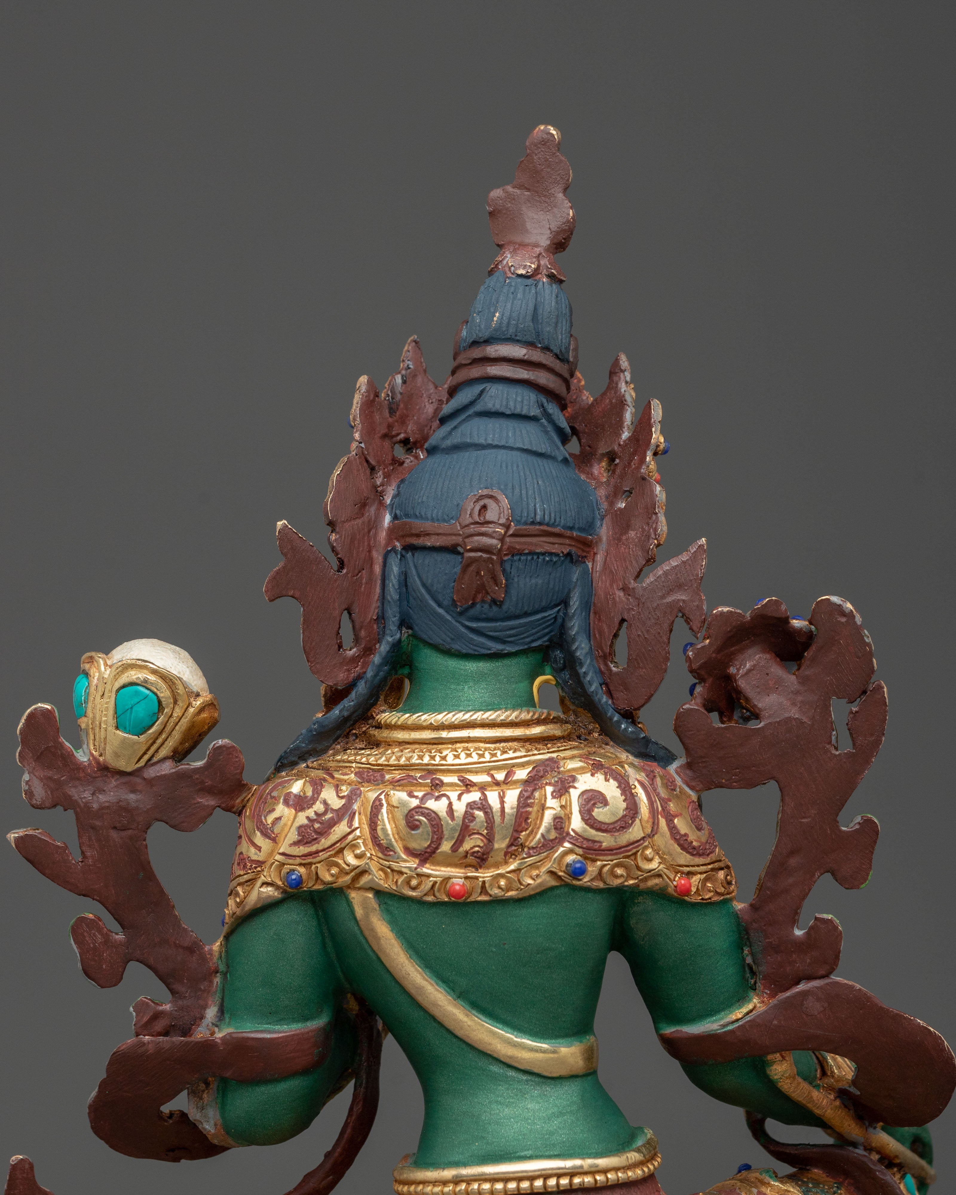 Green Tara Sculpture | Guardian Figurine for Protection