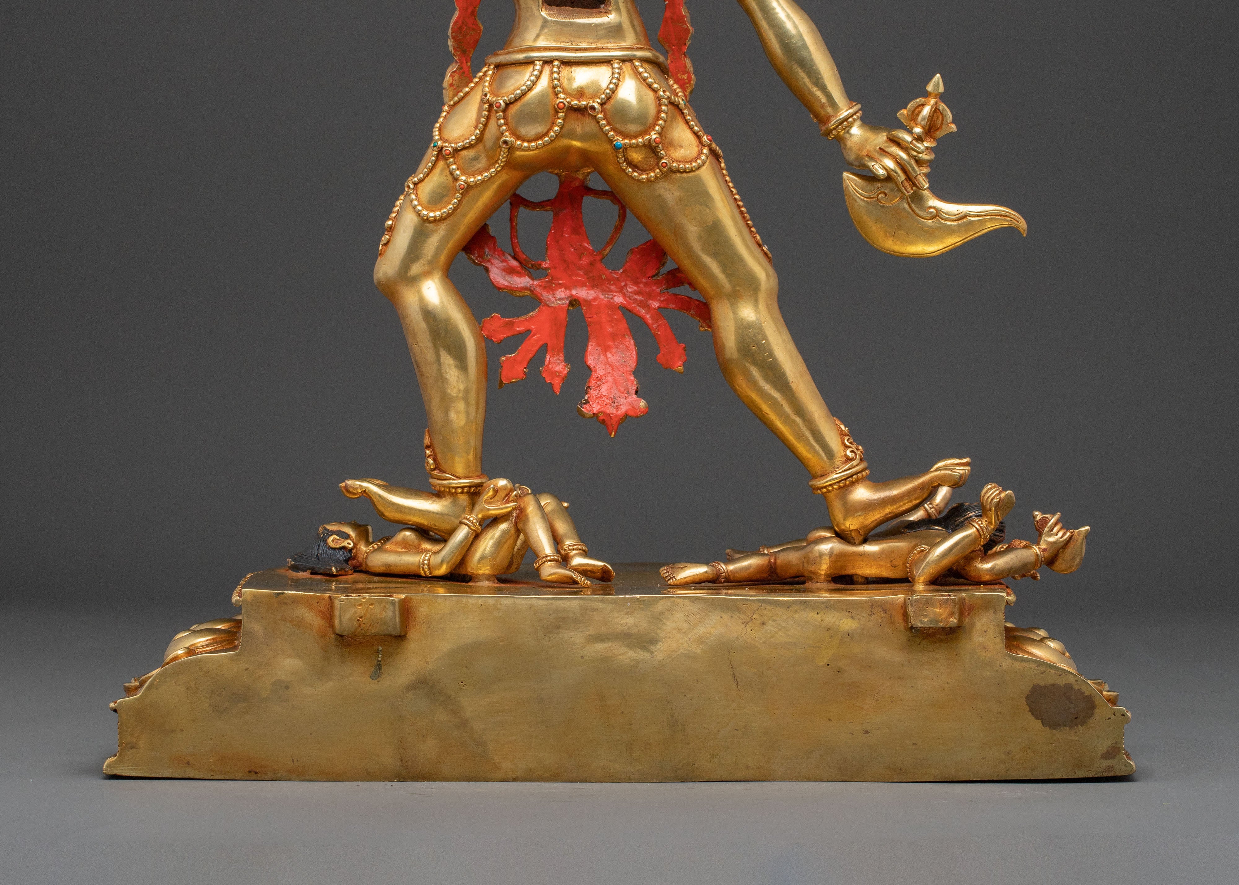 Sacred Vajrayogini Golden Statue – Radiant Himalayan Copper
