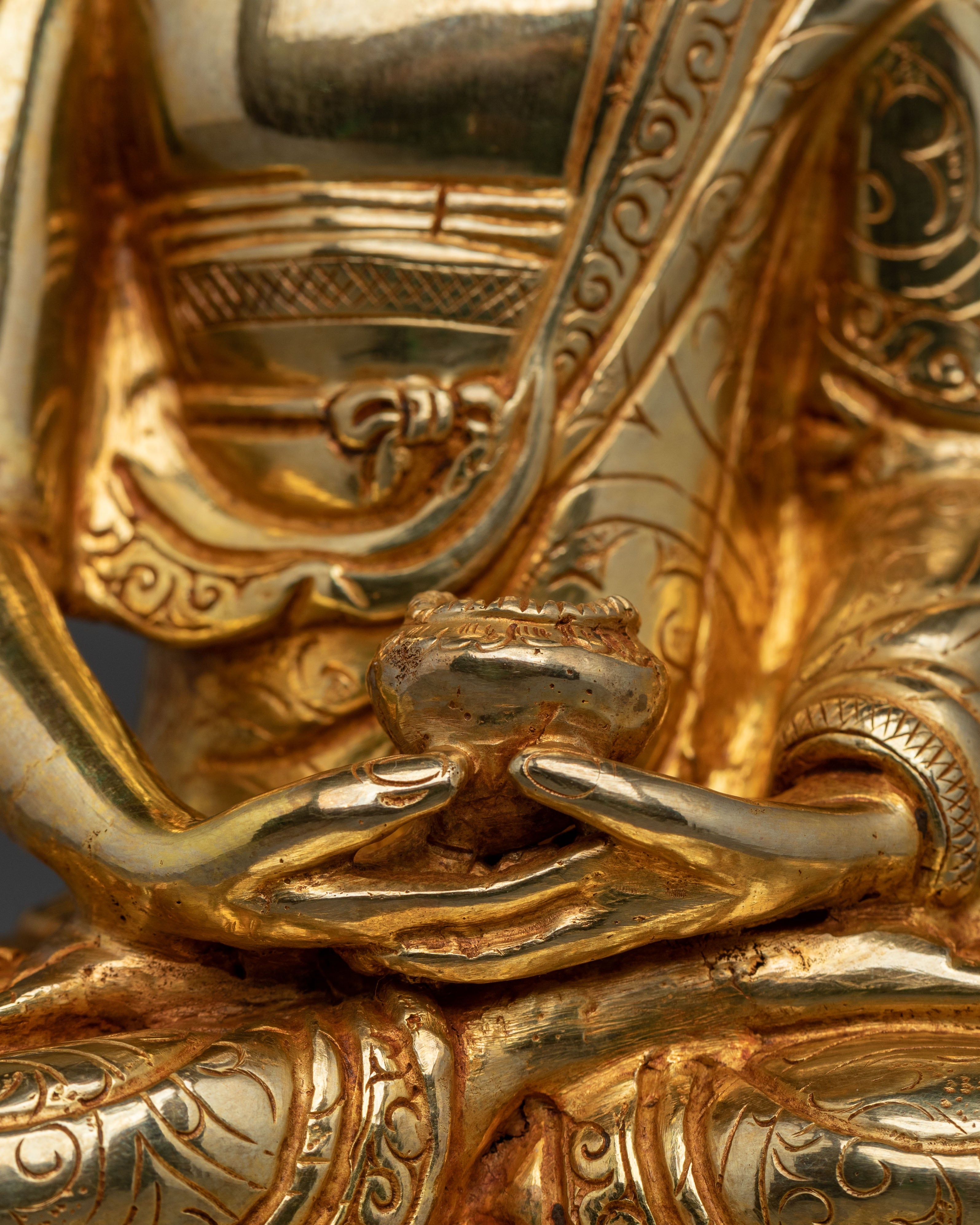 Amitabha 24K Gold Buddha Statue | Home Decor