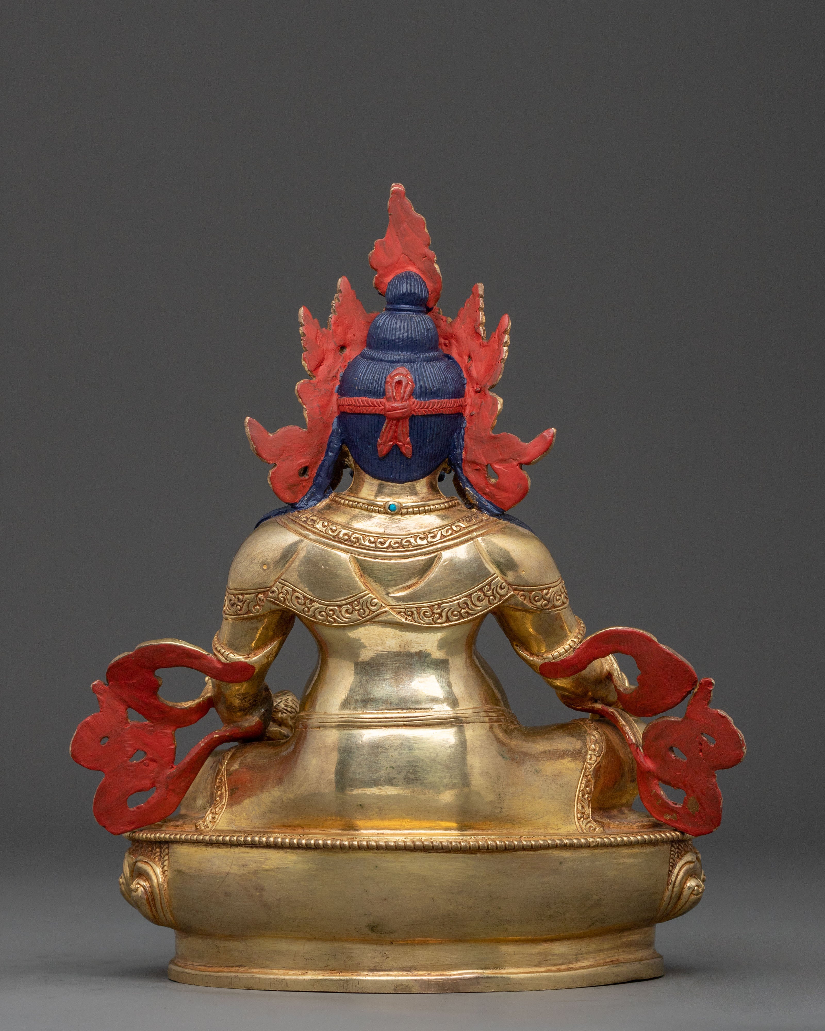 Dzambhala Wealth Deity Figure | Tibetan Wealth Deity Sculpture