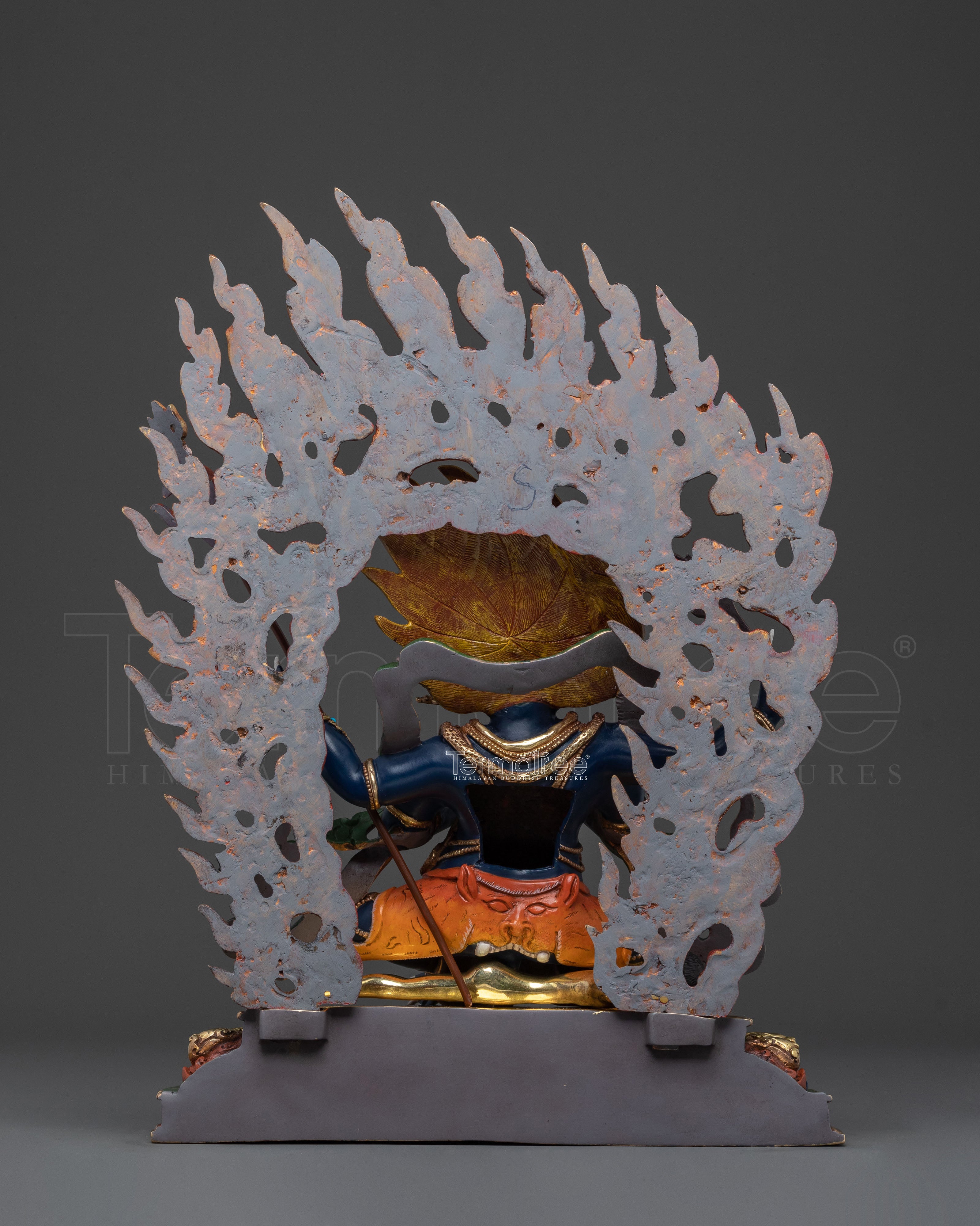 Four Armed Mahakala Sculpture | Protector Deity