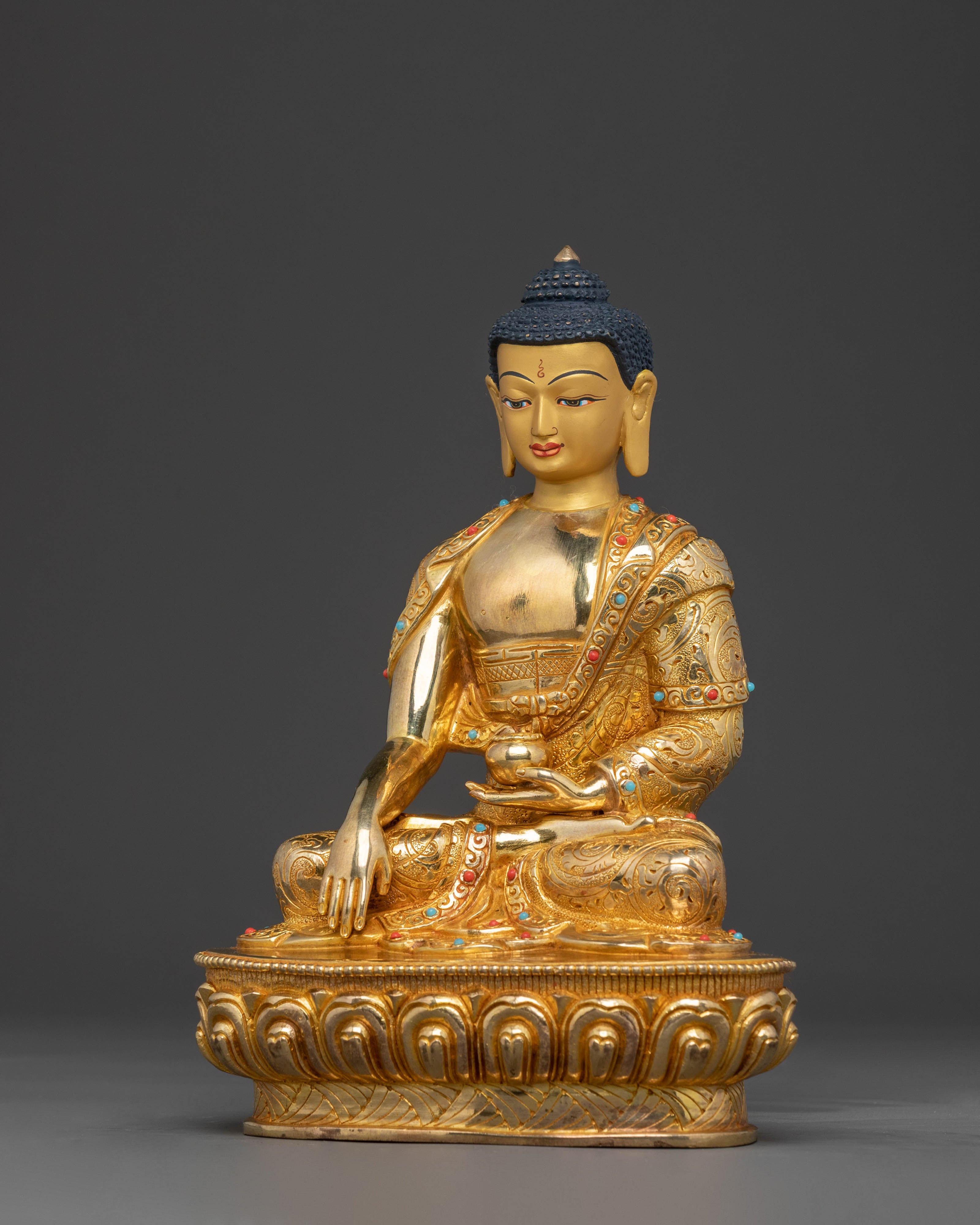 Golden Statue of Dharma Guru Shakyamuni