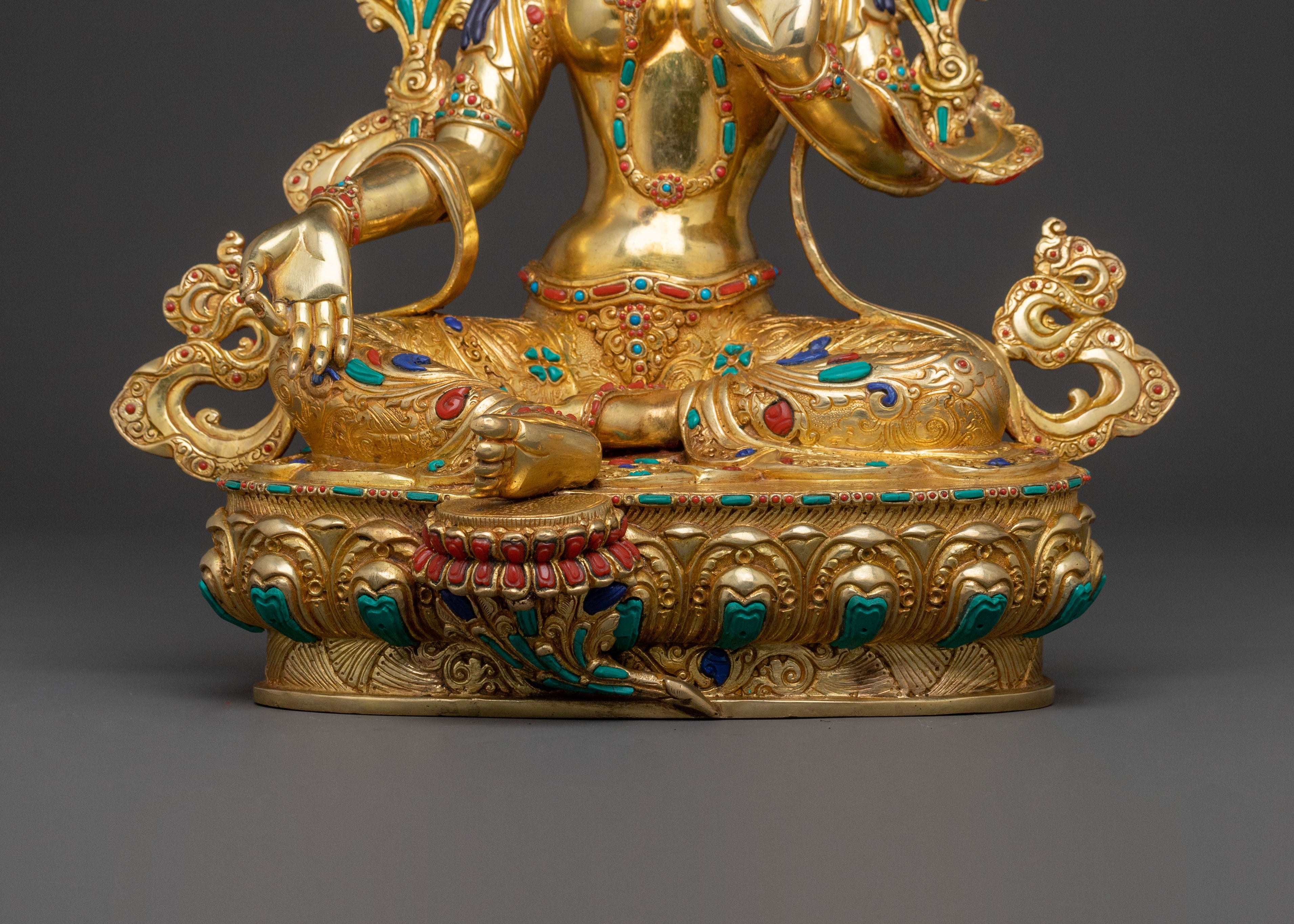 Green Tara Wisdom Mercy Statue | Guardian of Compassion and Wisdom
