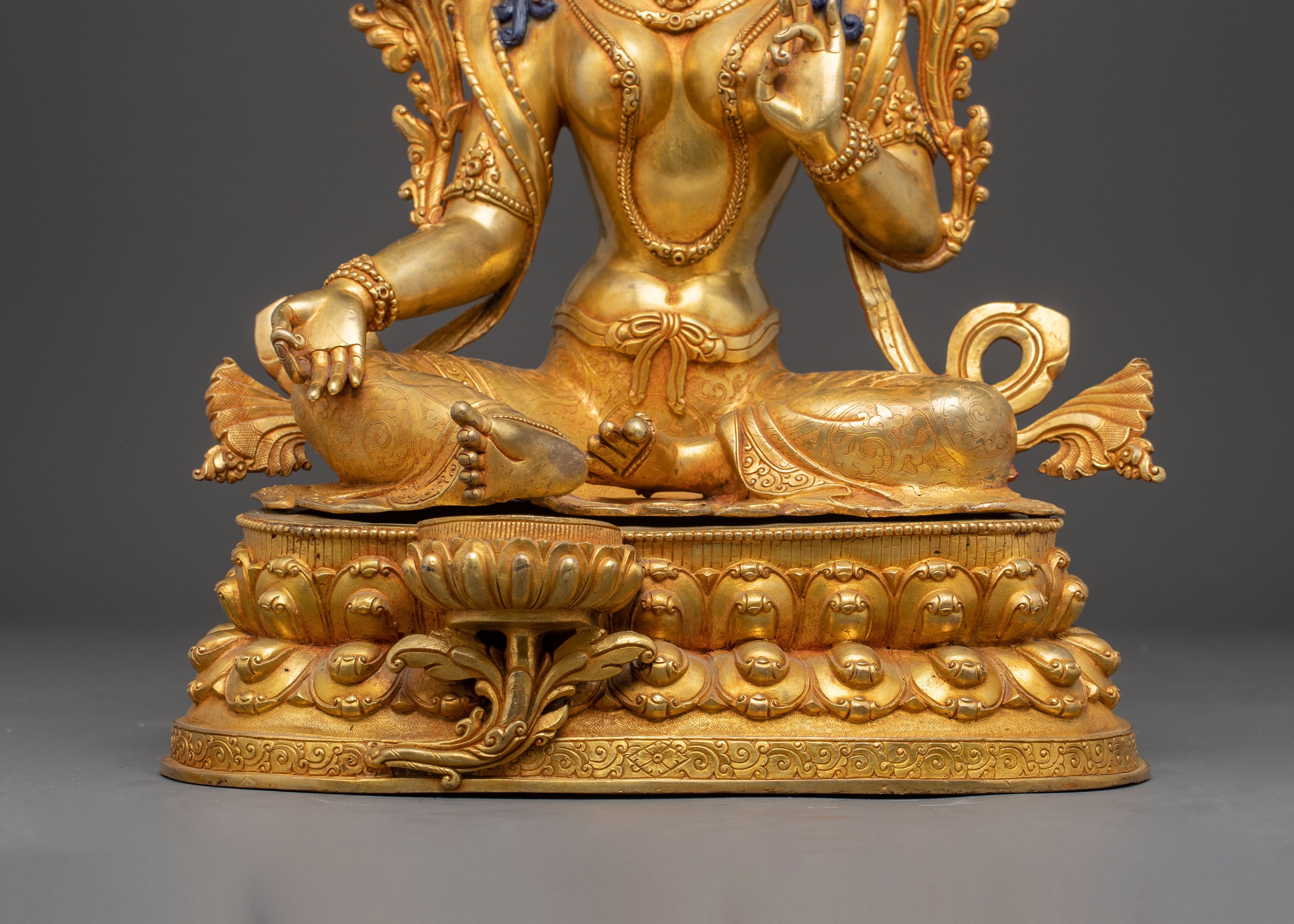 Green Tara Statue of Love and Compassion | Mother of Liberation
