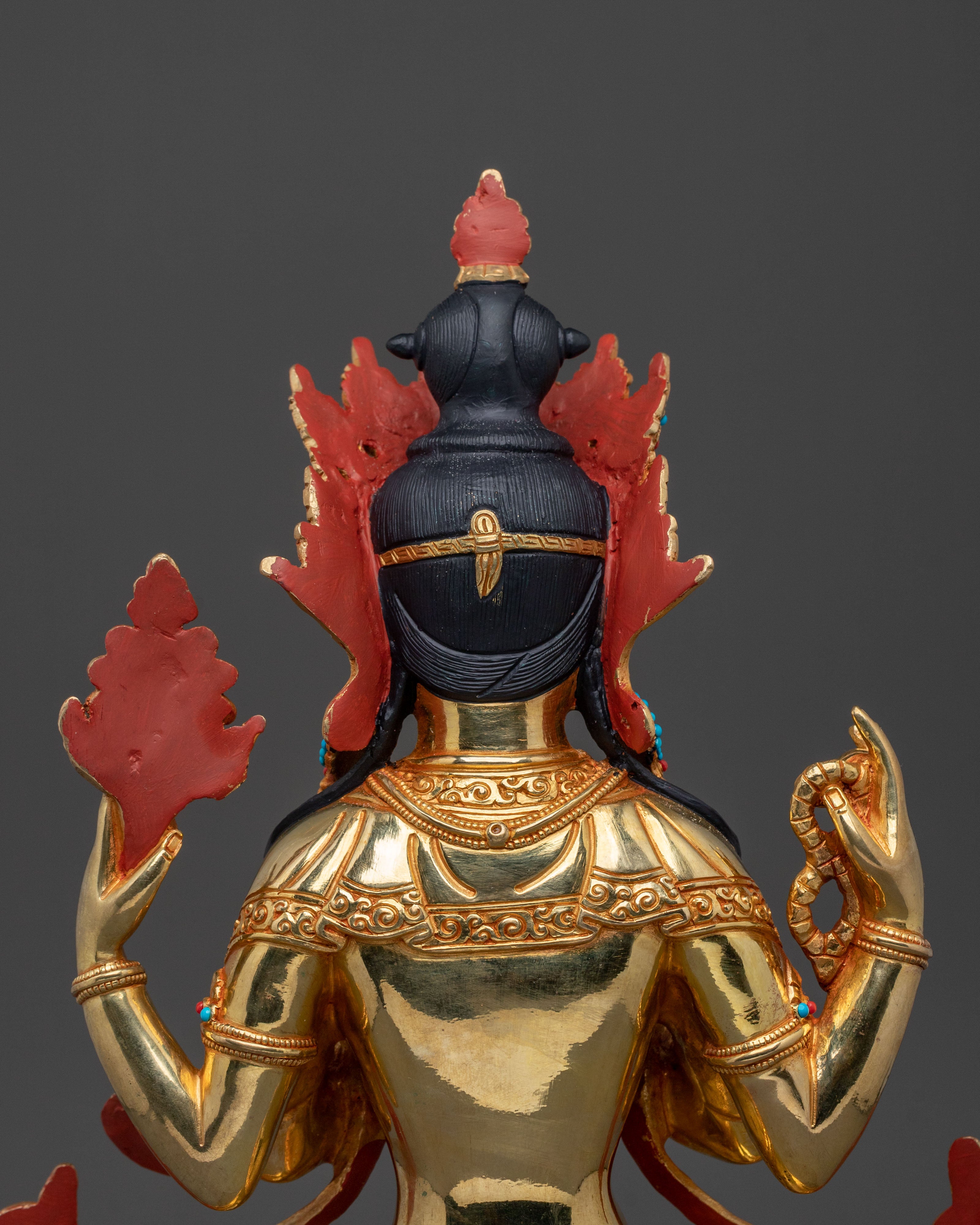 Himalayan Four Armed Chenrezig Statue | Home Decor