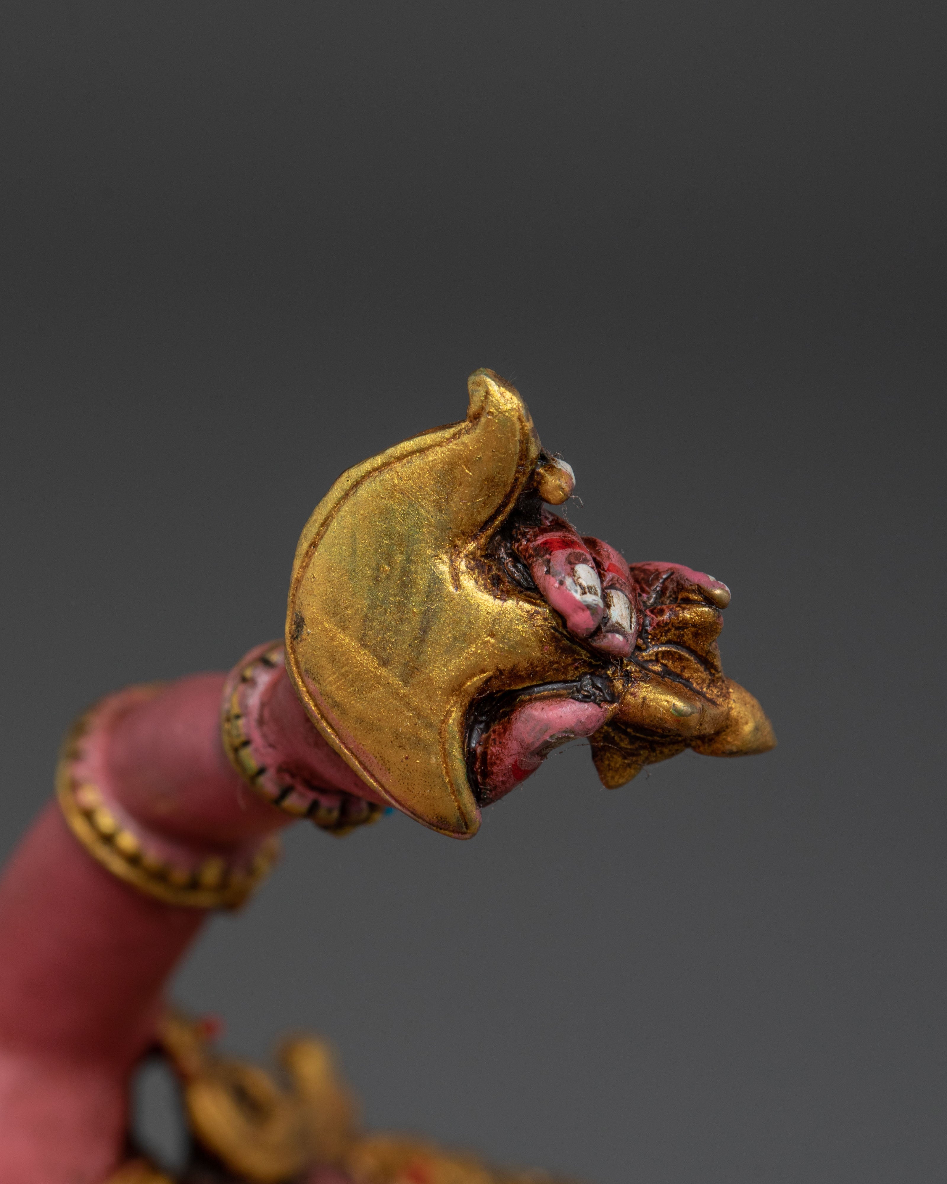 Red Dzambhala Statue | Tibetan Buddhist Deity
