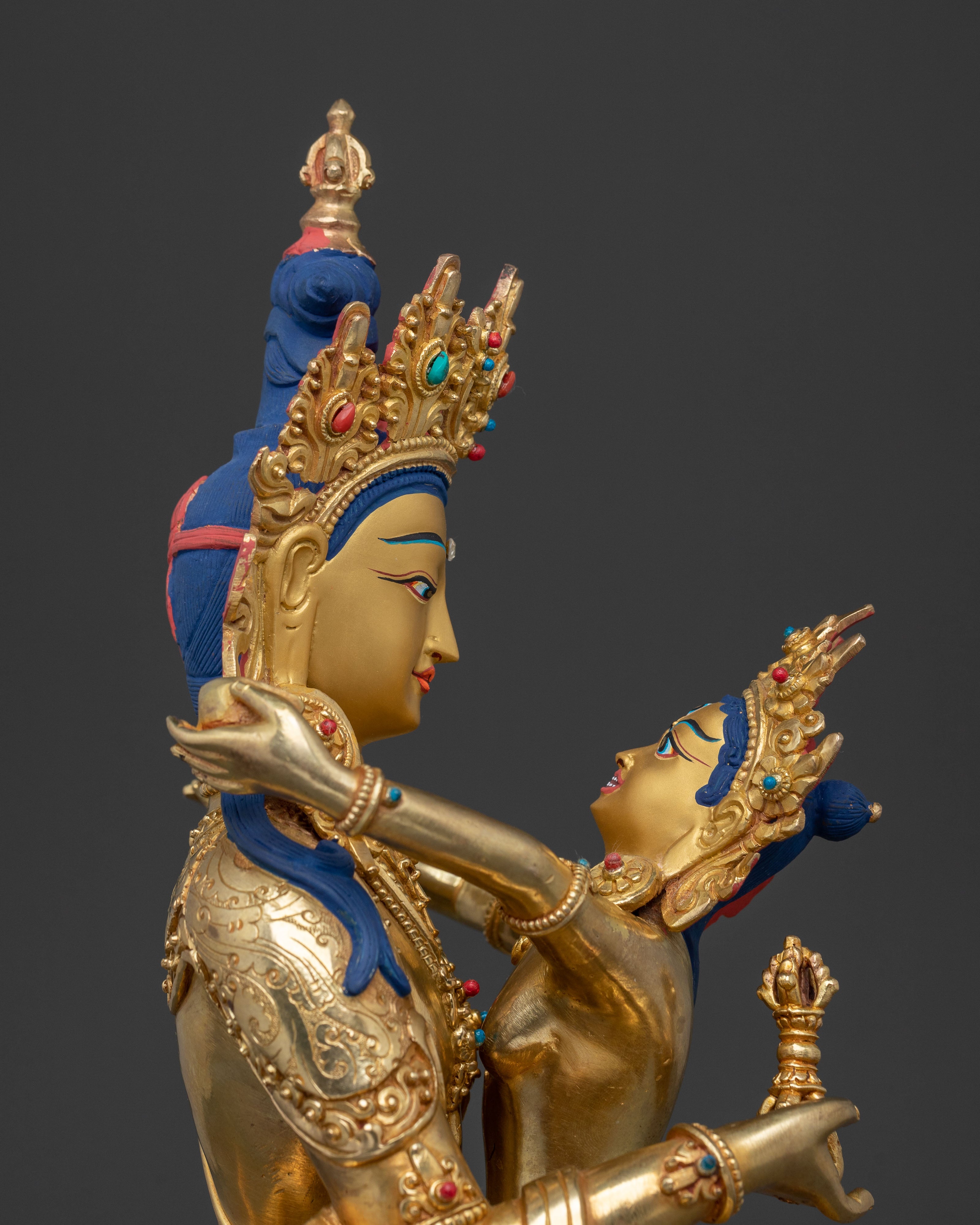 Vajrasattva Statue with Vajragarvi | Purity Figurine