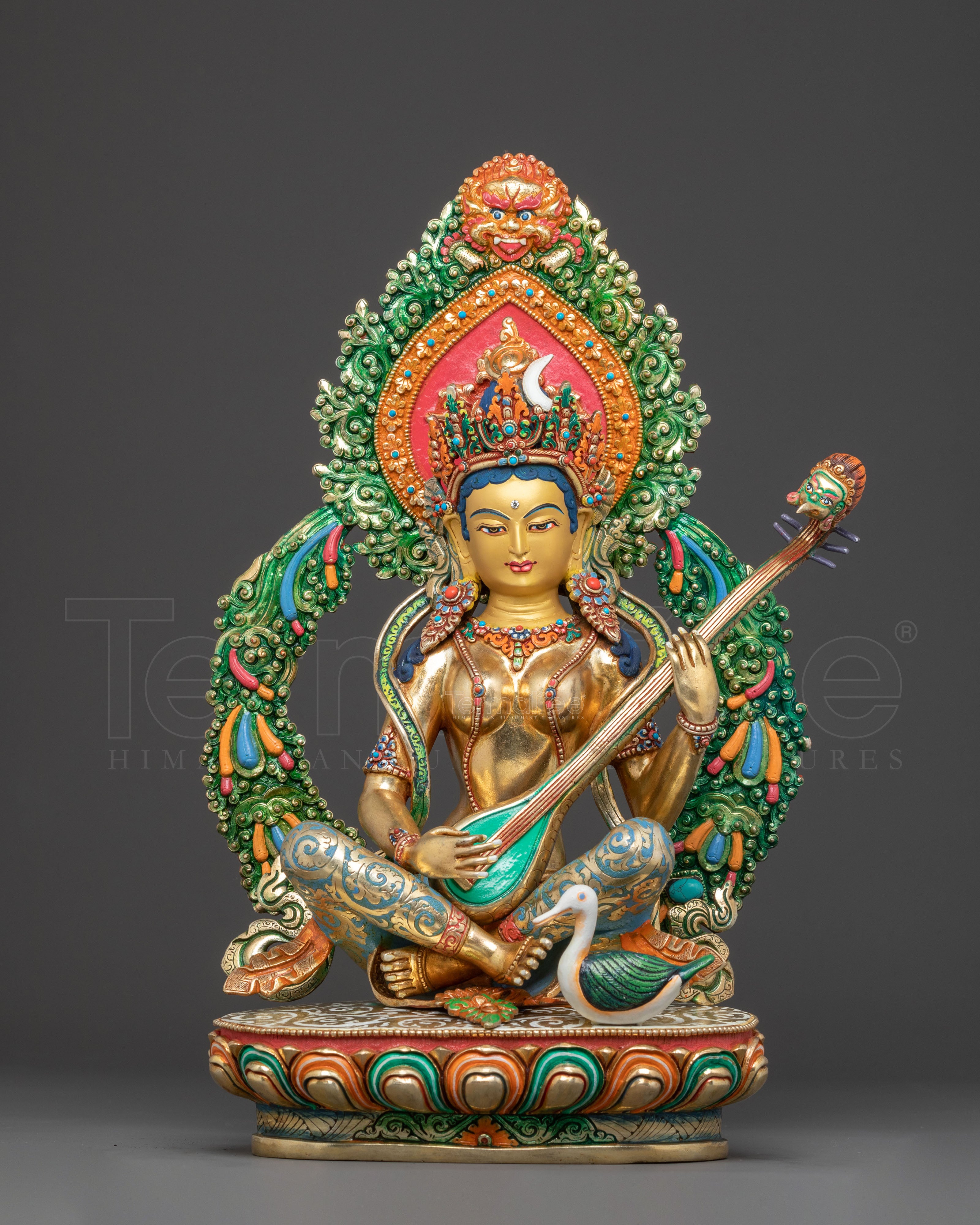 Handcrafted Goddess Saraswati Statue