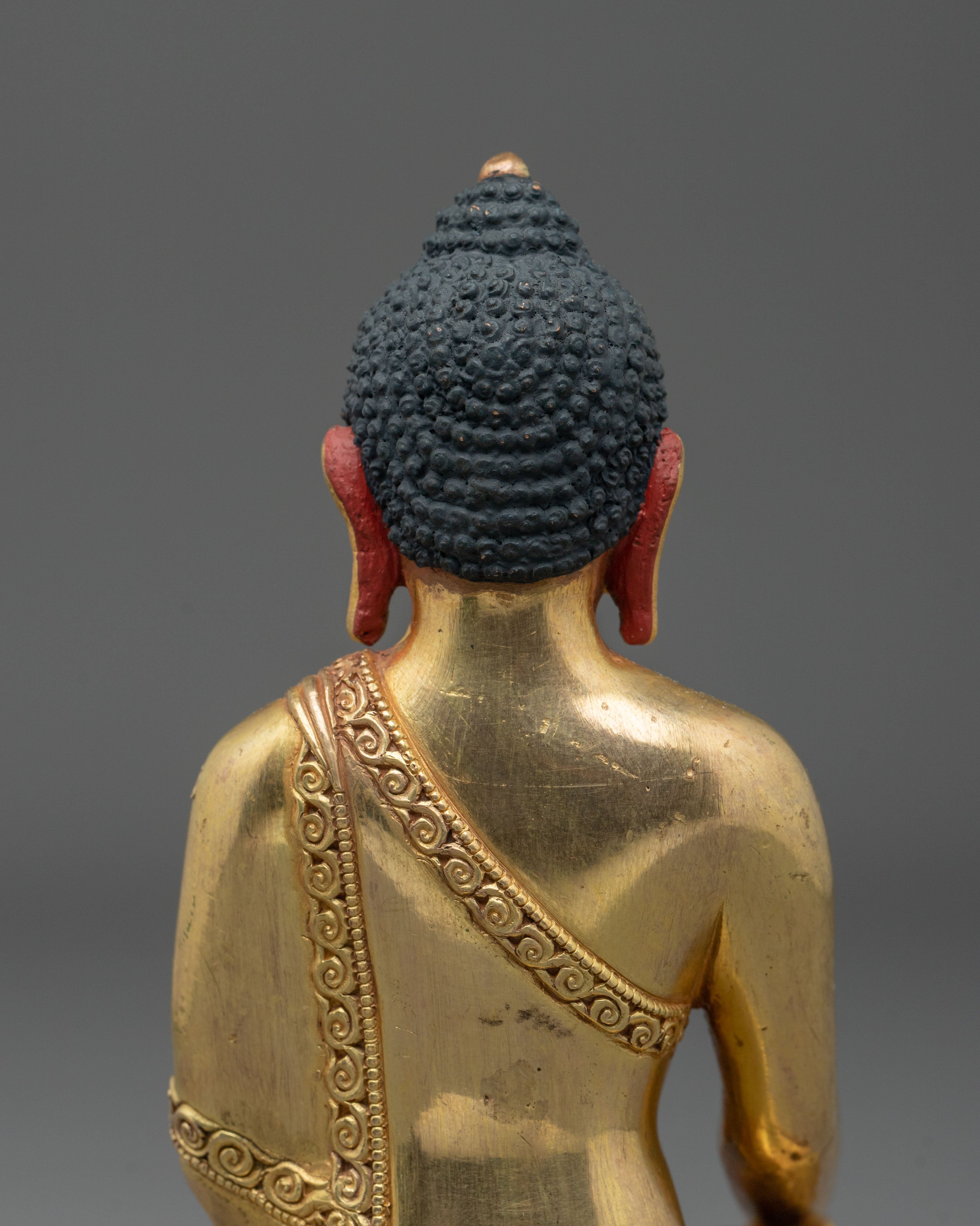 Hand-Carved Shakyamuni Buddha Statue | Copper Figurine