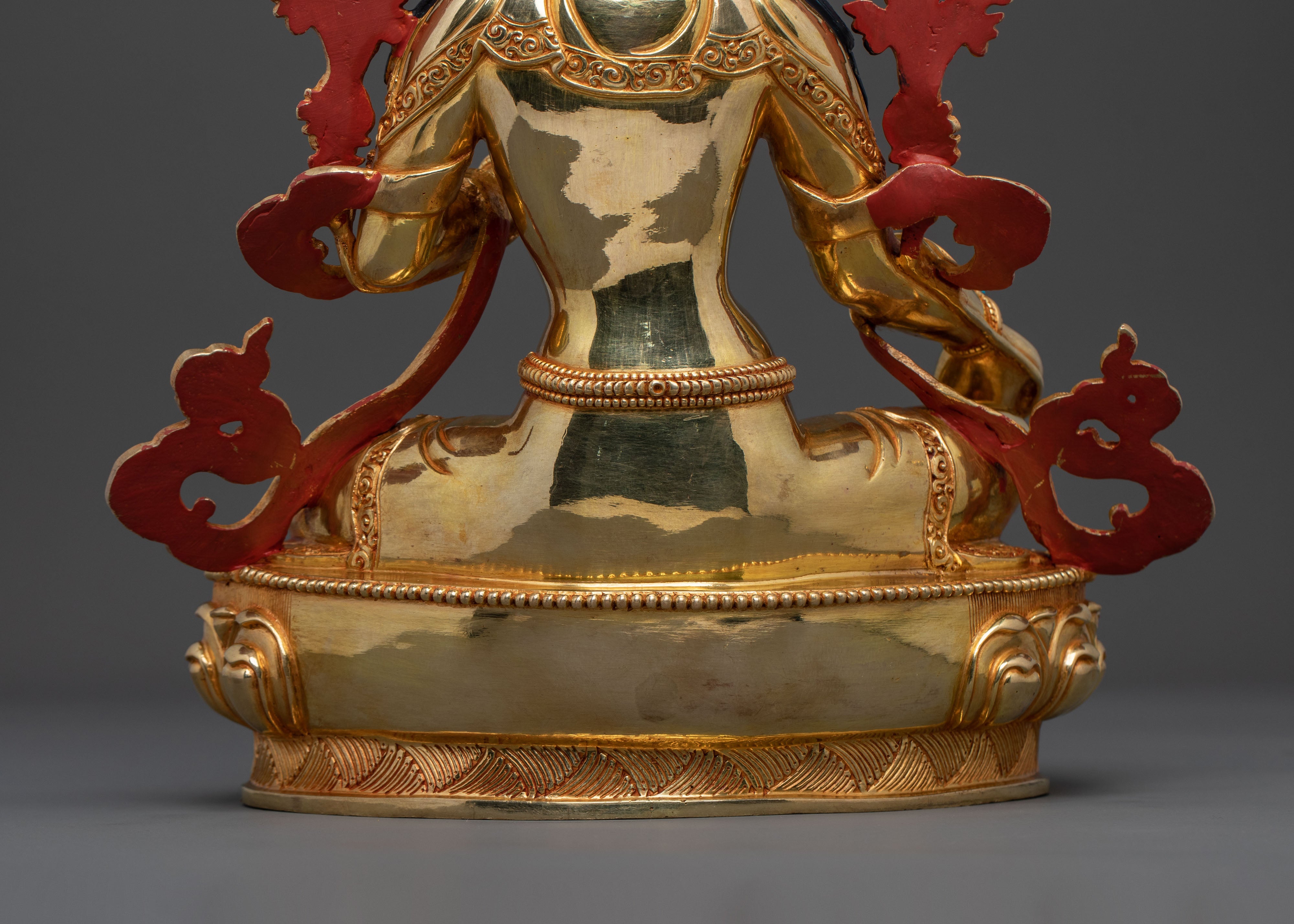 Handmade Green Tara Buddhist Goddess Statue