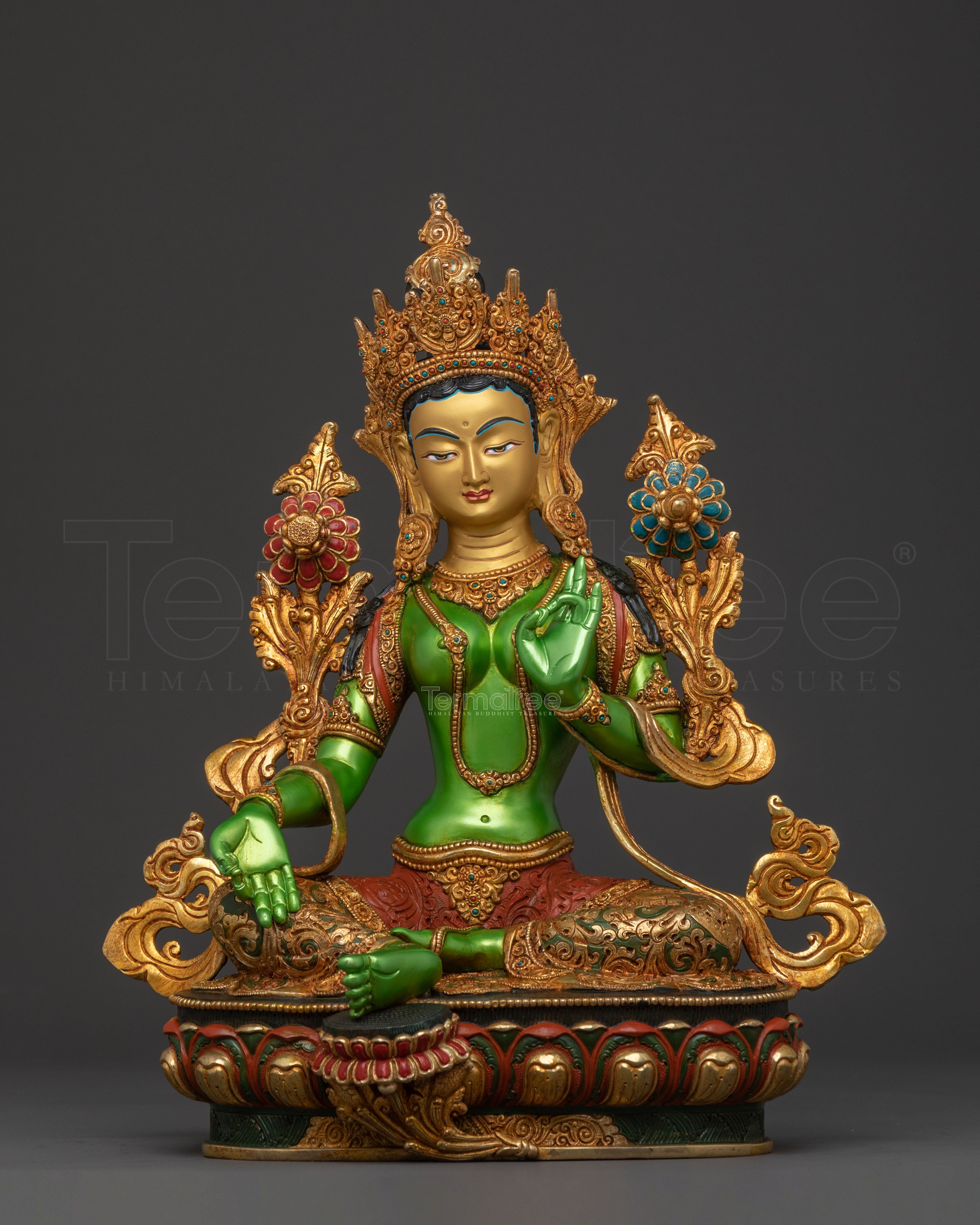 Green Tara Statue