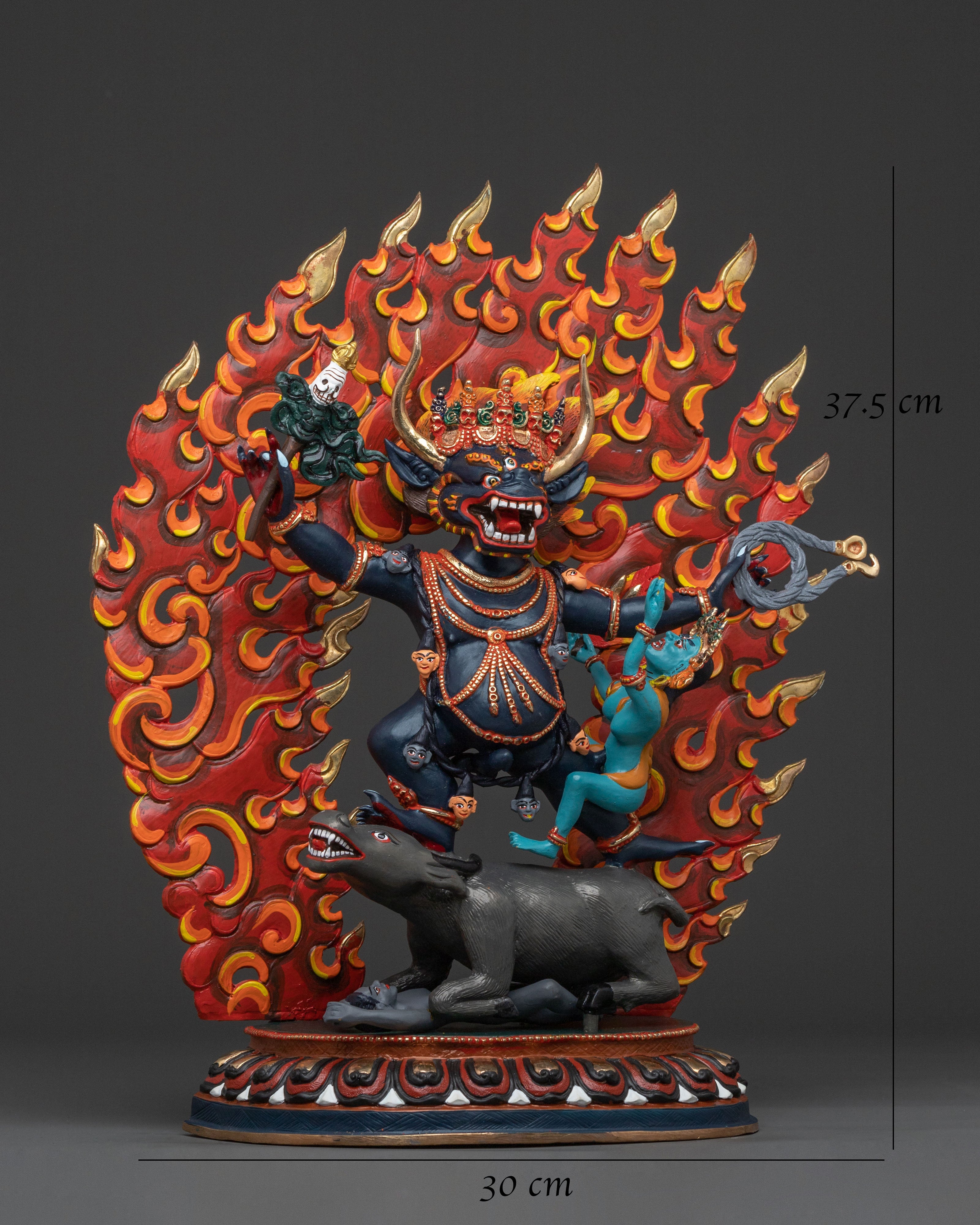 Yama Dharmaraja Sacred Figurine | Fierce Protector