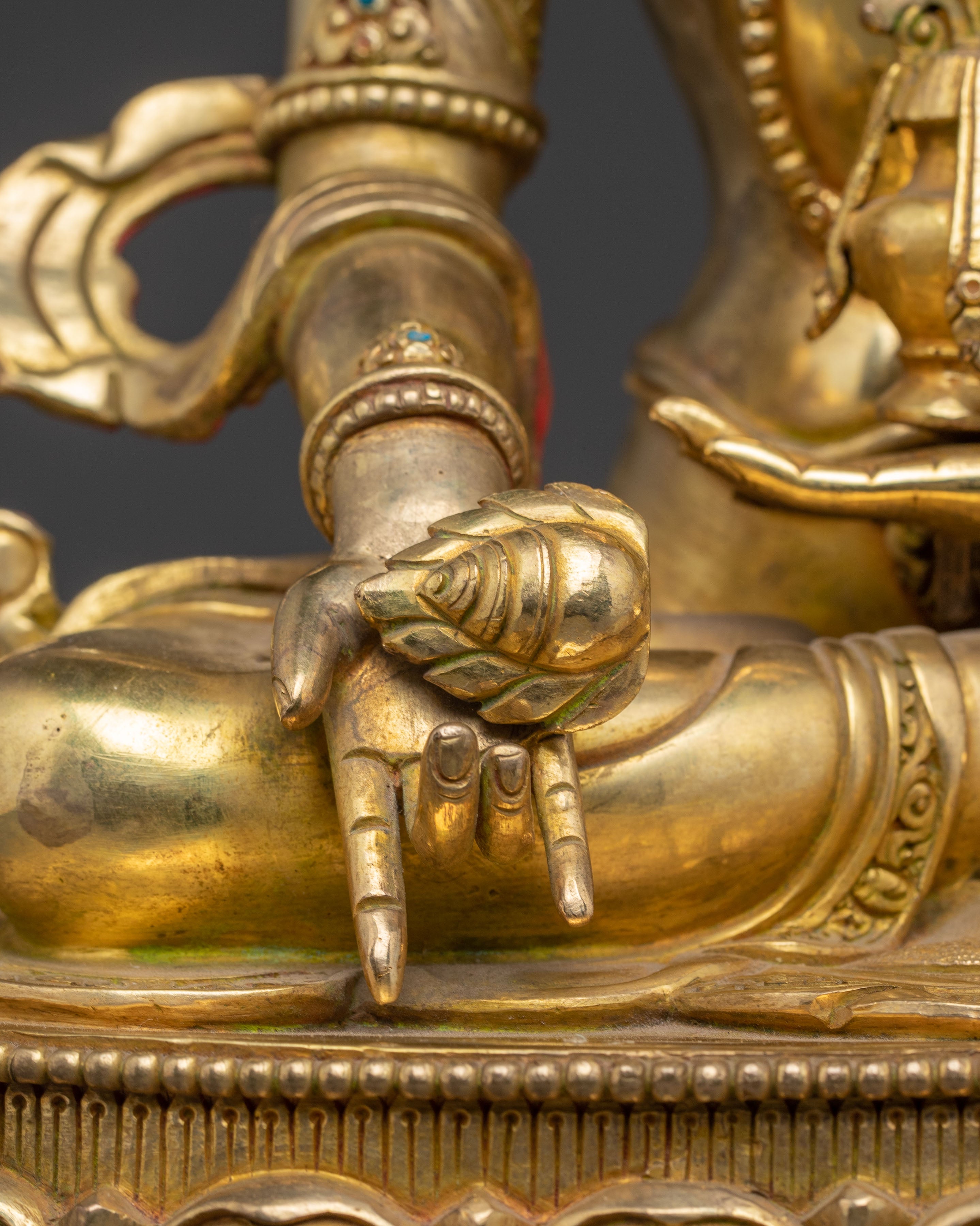 Divine Bodhisattva Ksitigarbha Statue | Himalayan Handcrafted Art