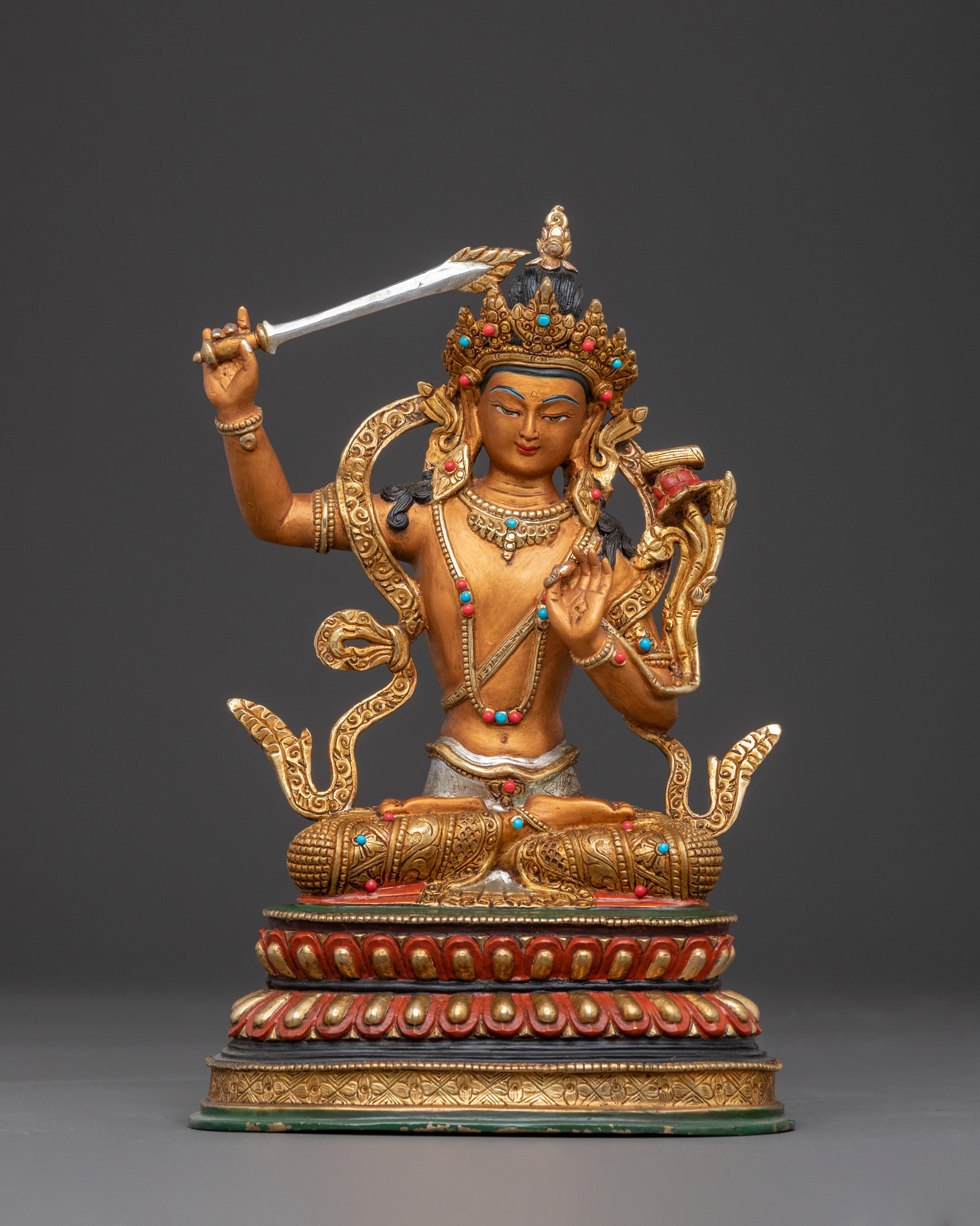 Manjushri Tibetan Sacred Statue