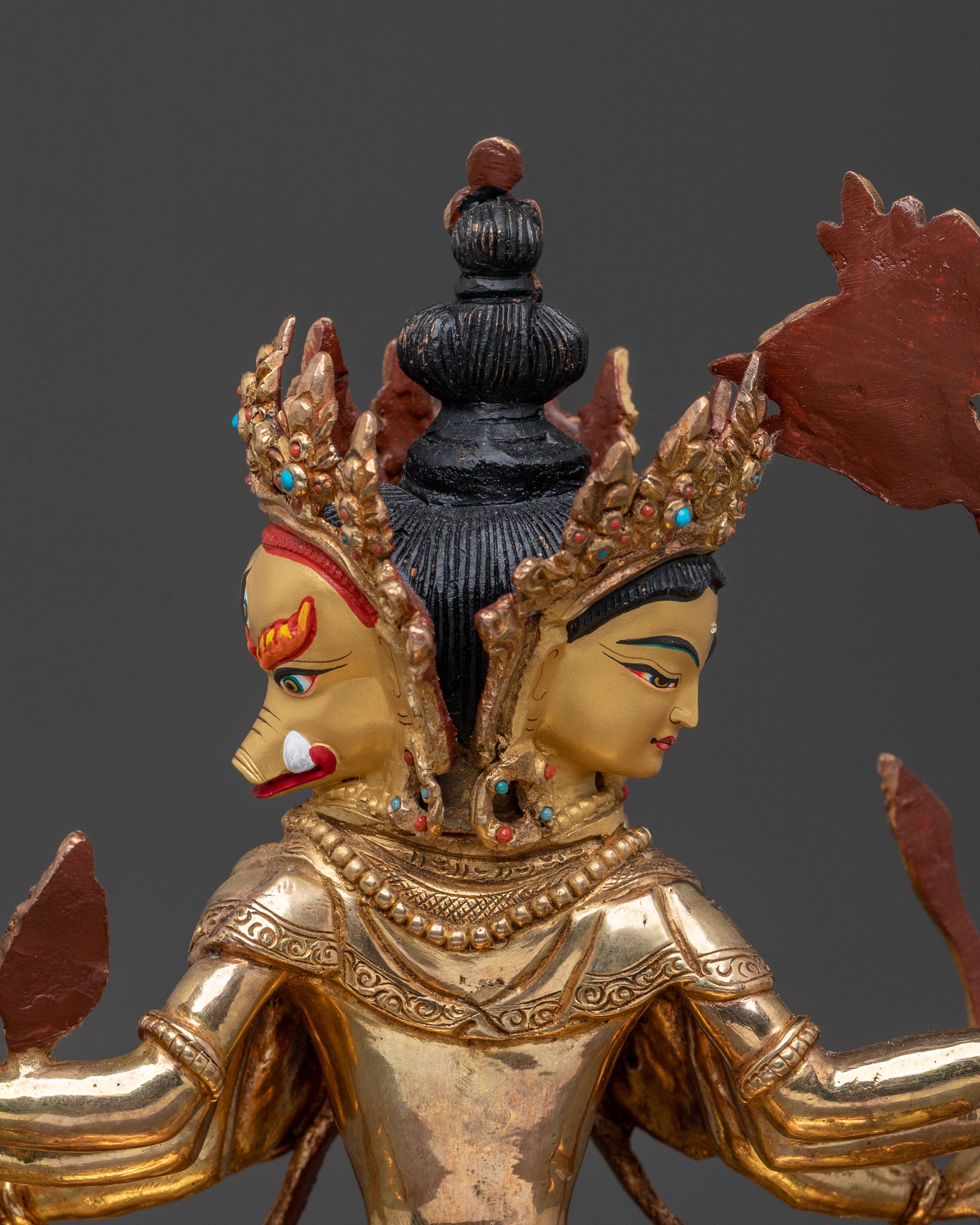 Goddess Marichi Statue with 24K Gold Gilding