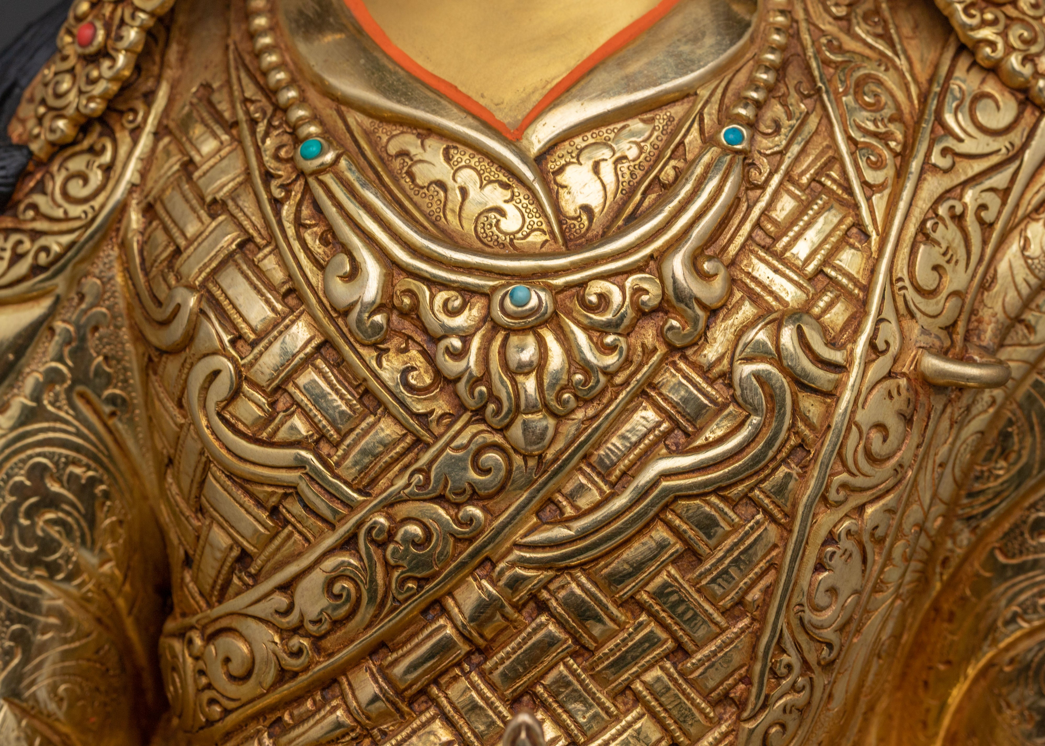 Blessing Statue of Guru Rinpoche - Handcrafted Masterpiece