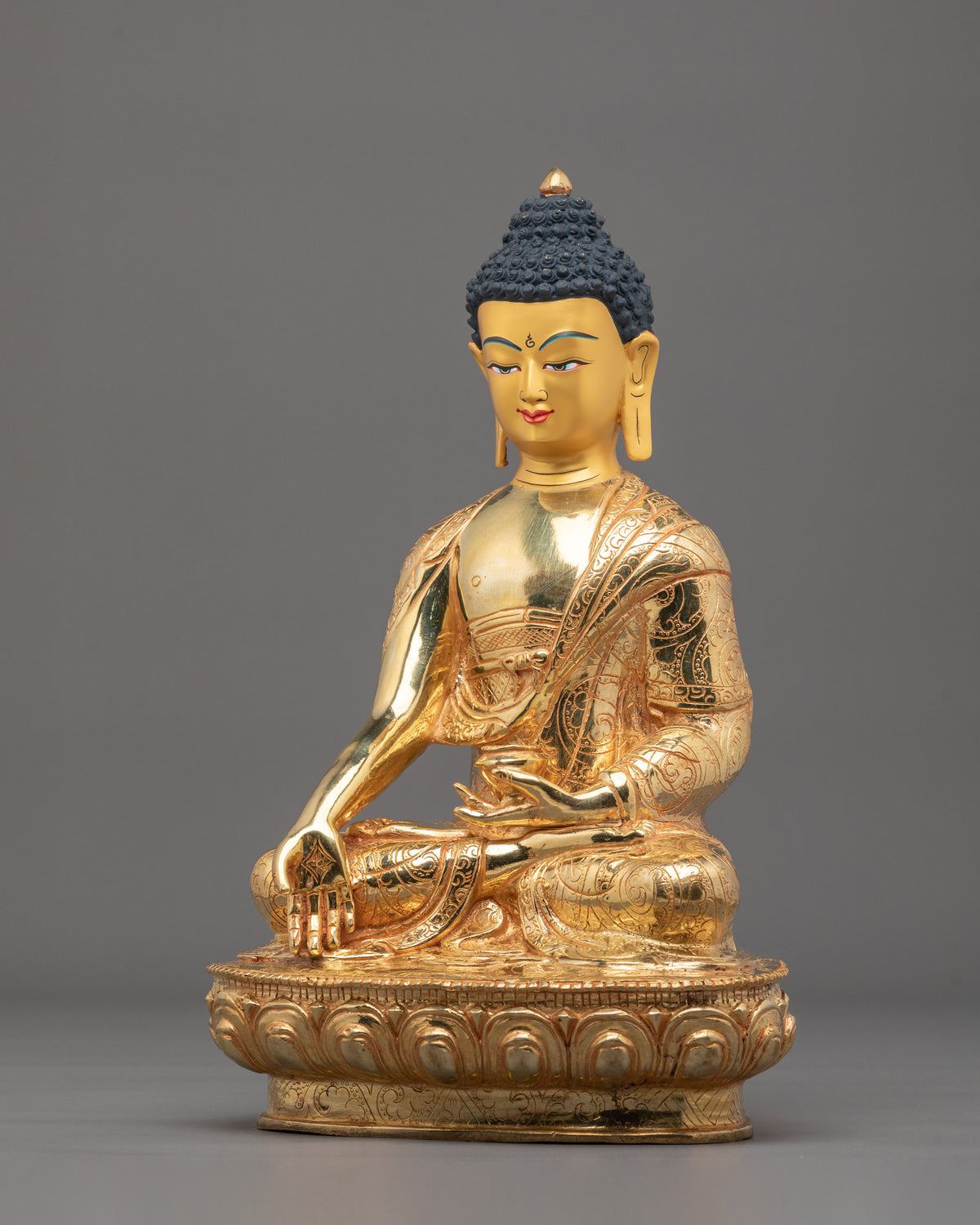 Ratnasambhava 24K Gold Gilded Sculpture