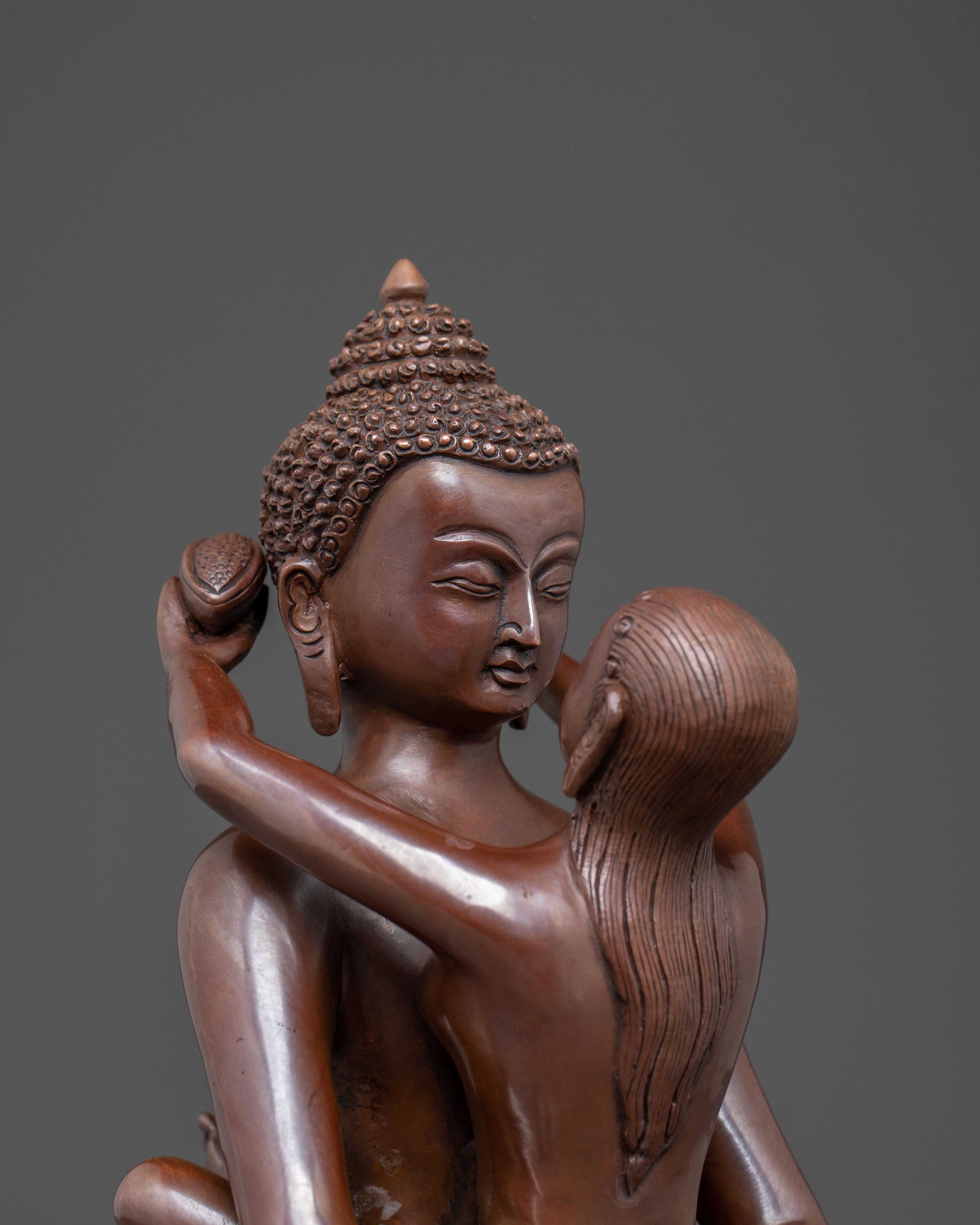 Samantabhadra Bodhisattva Statue with Consort | Divine Union in Tantric Practice