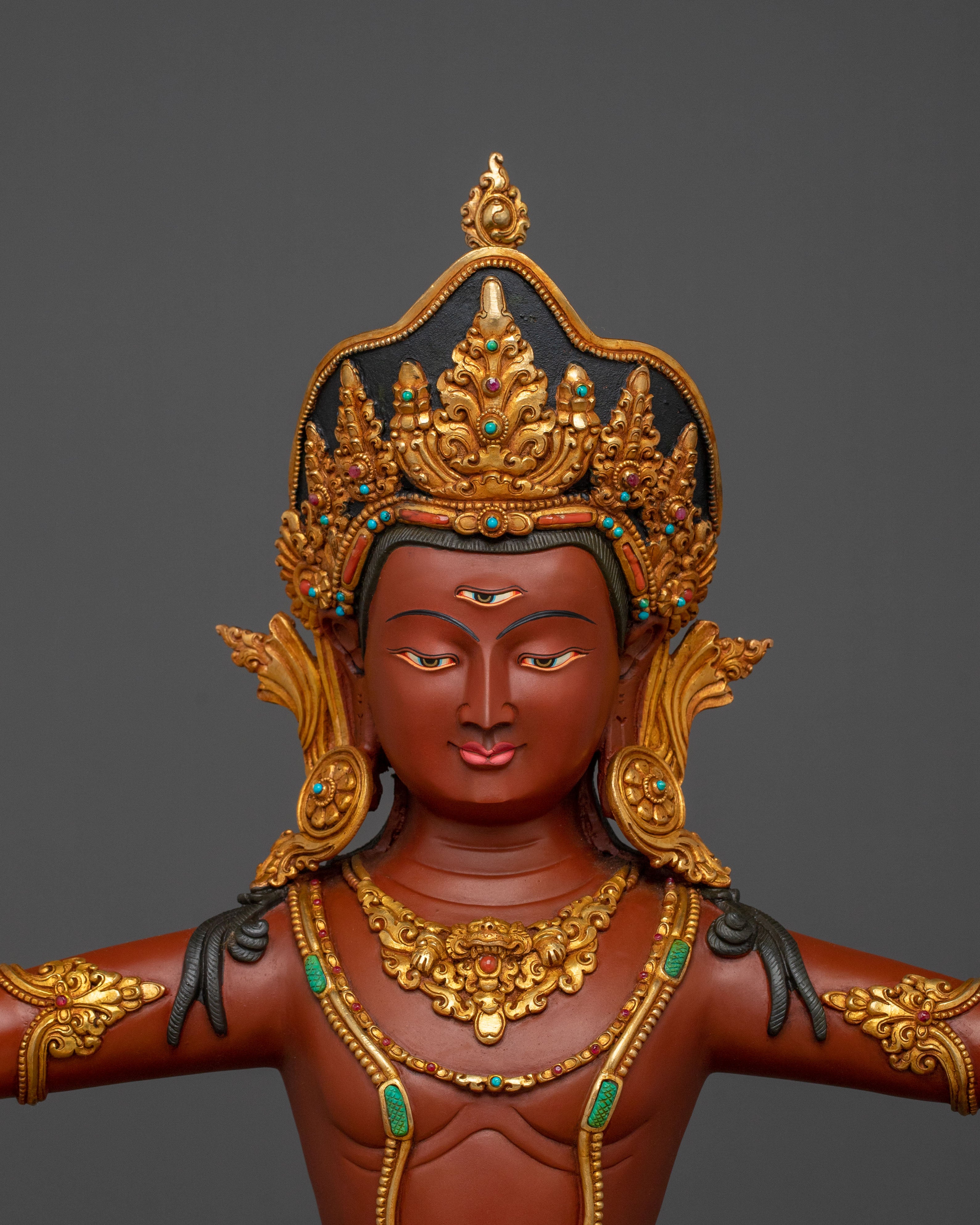 Handmade Statue of Indra: Protector of the Universe